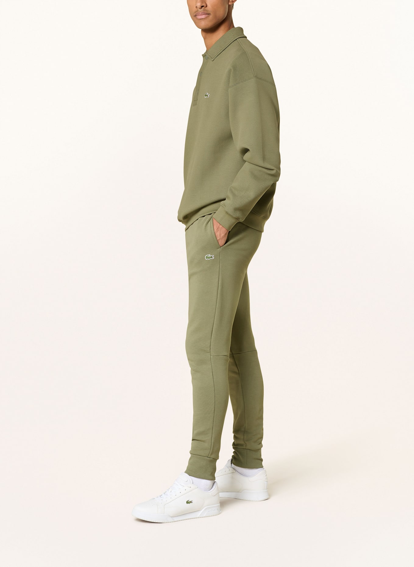 LACOSTE Tepláky: KHAKI