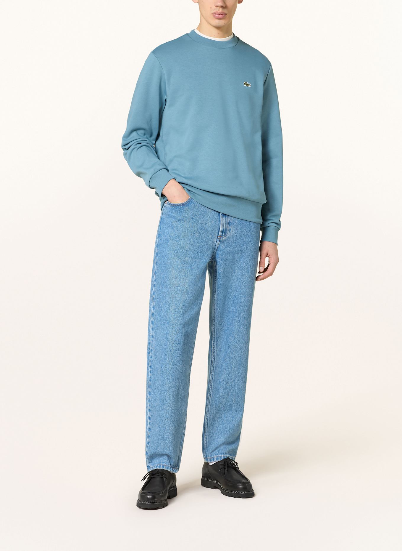 LACOSTE Mikina: TMAVĚ MODRÁ