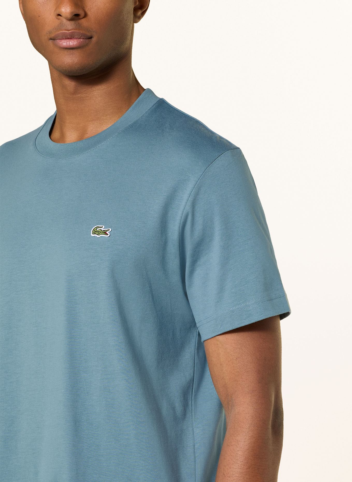 LACOSTE T-Shirt: BLAUGRAU