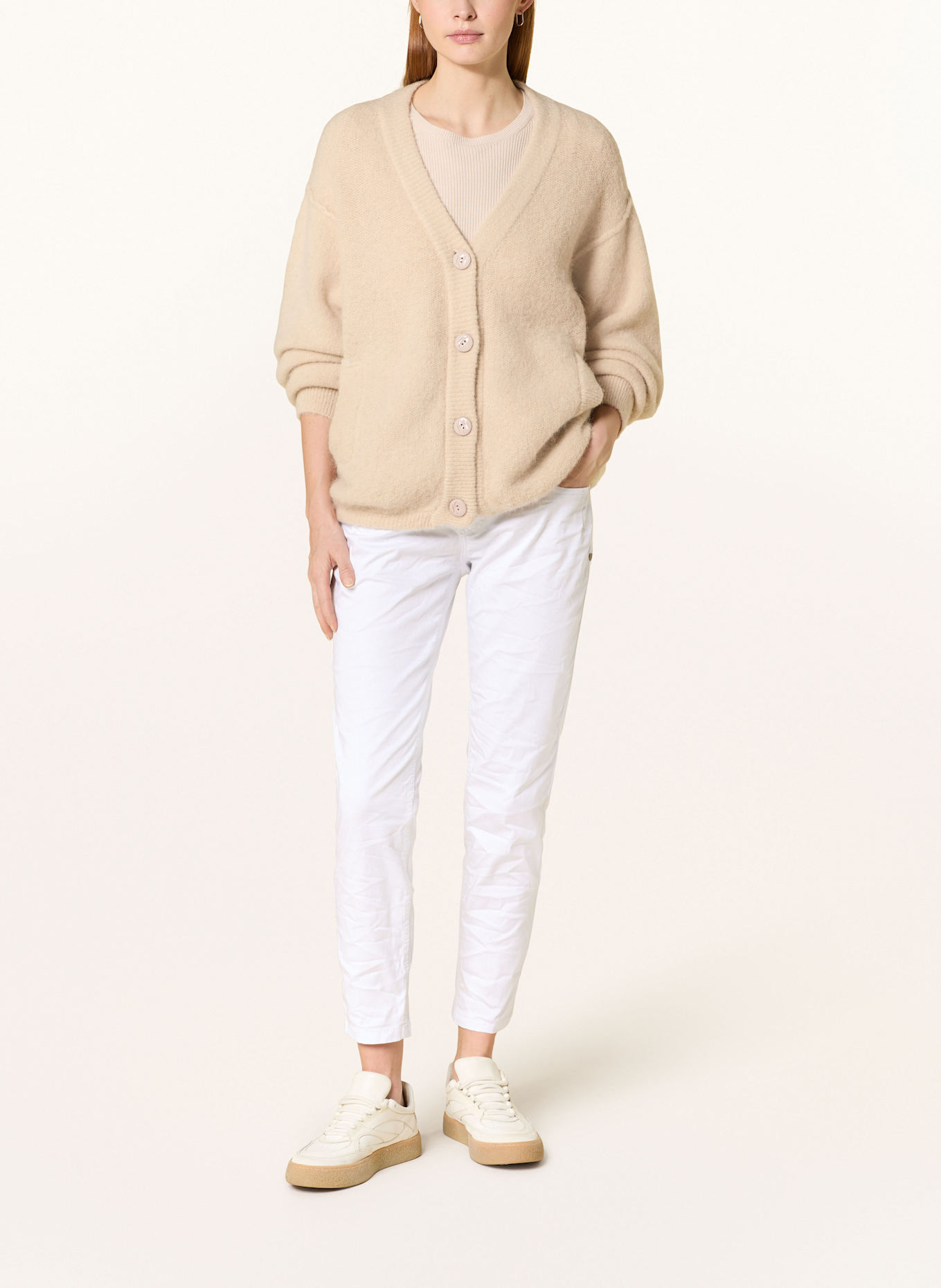 Buena Vista 7/8 džíny MALIBU: BÍLÁ