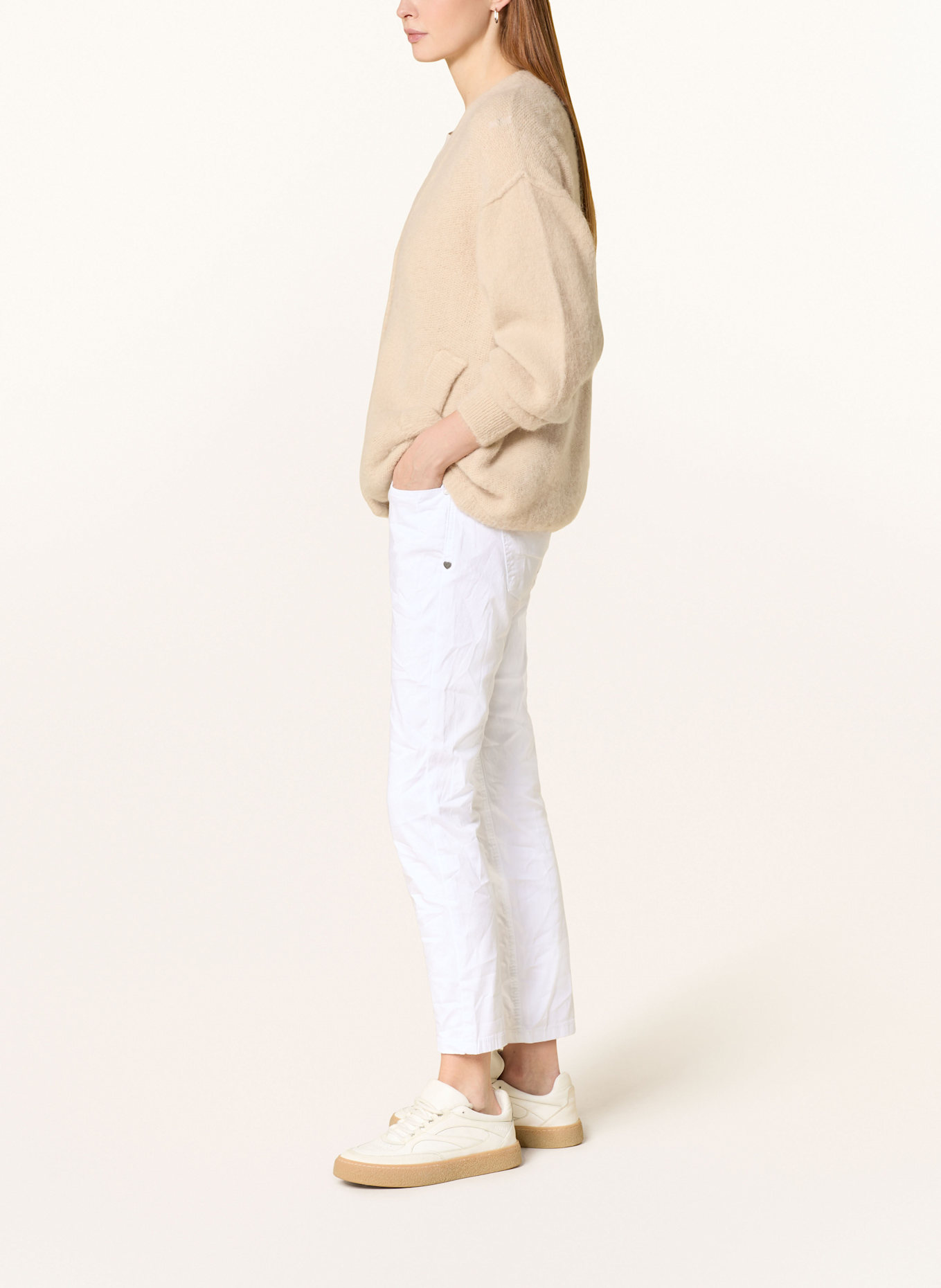 Buena Vista 7/8 džíny MALIBU: BÍLÁ