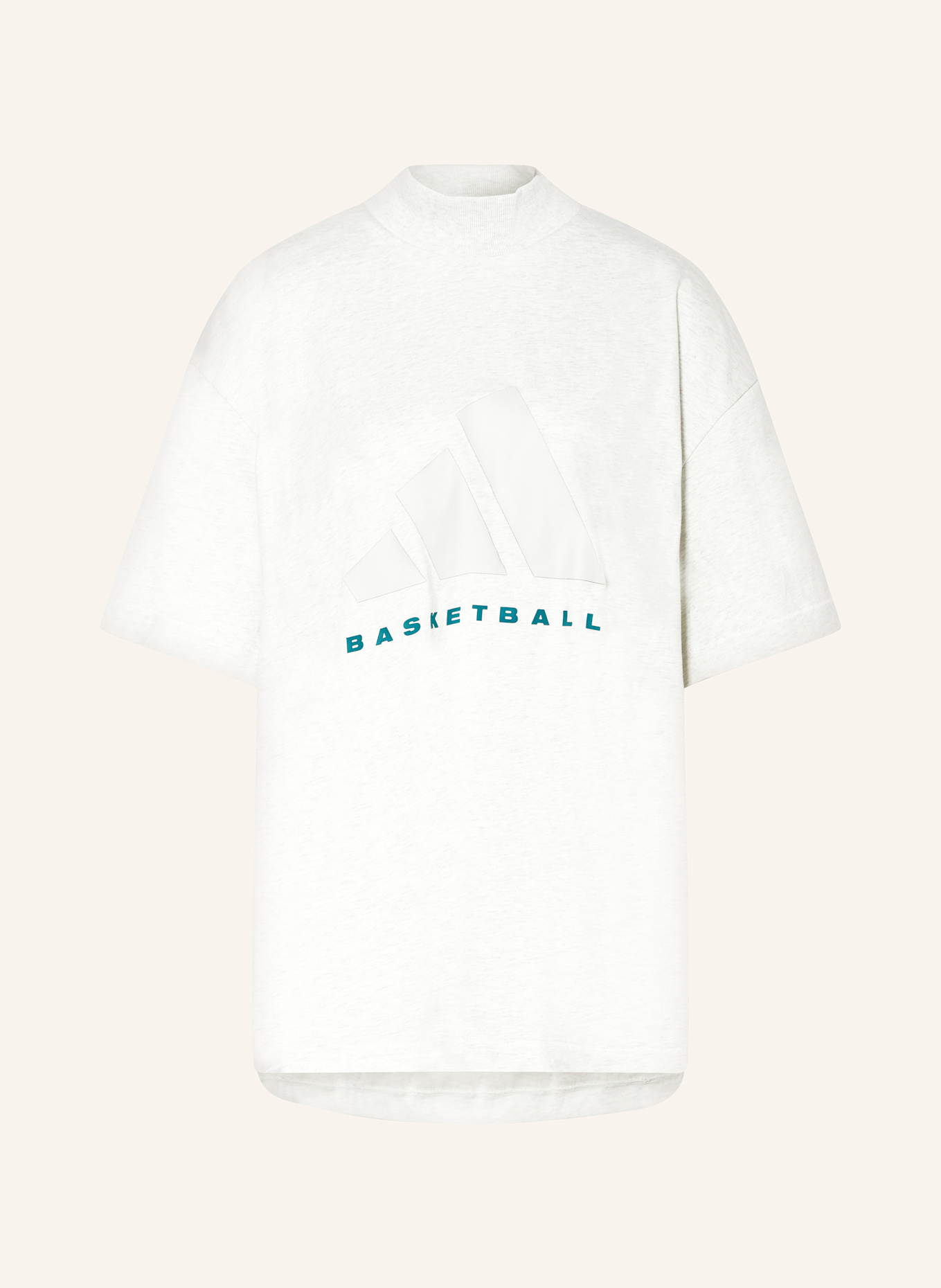 adidas T-shirt BASKETBALL 001: LIGHT GRAY