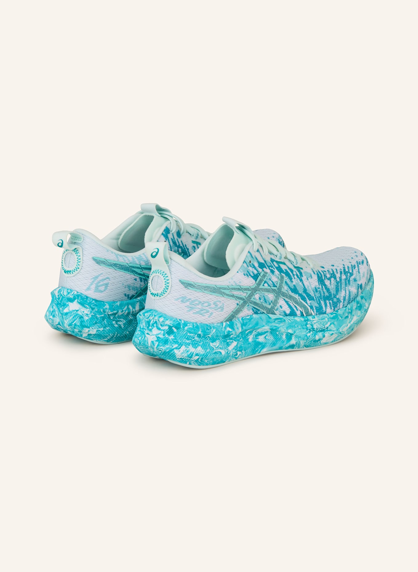 ASICS Running shoes NOOSA TRI 16: WHITE/ TURQUOISE