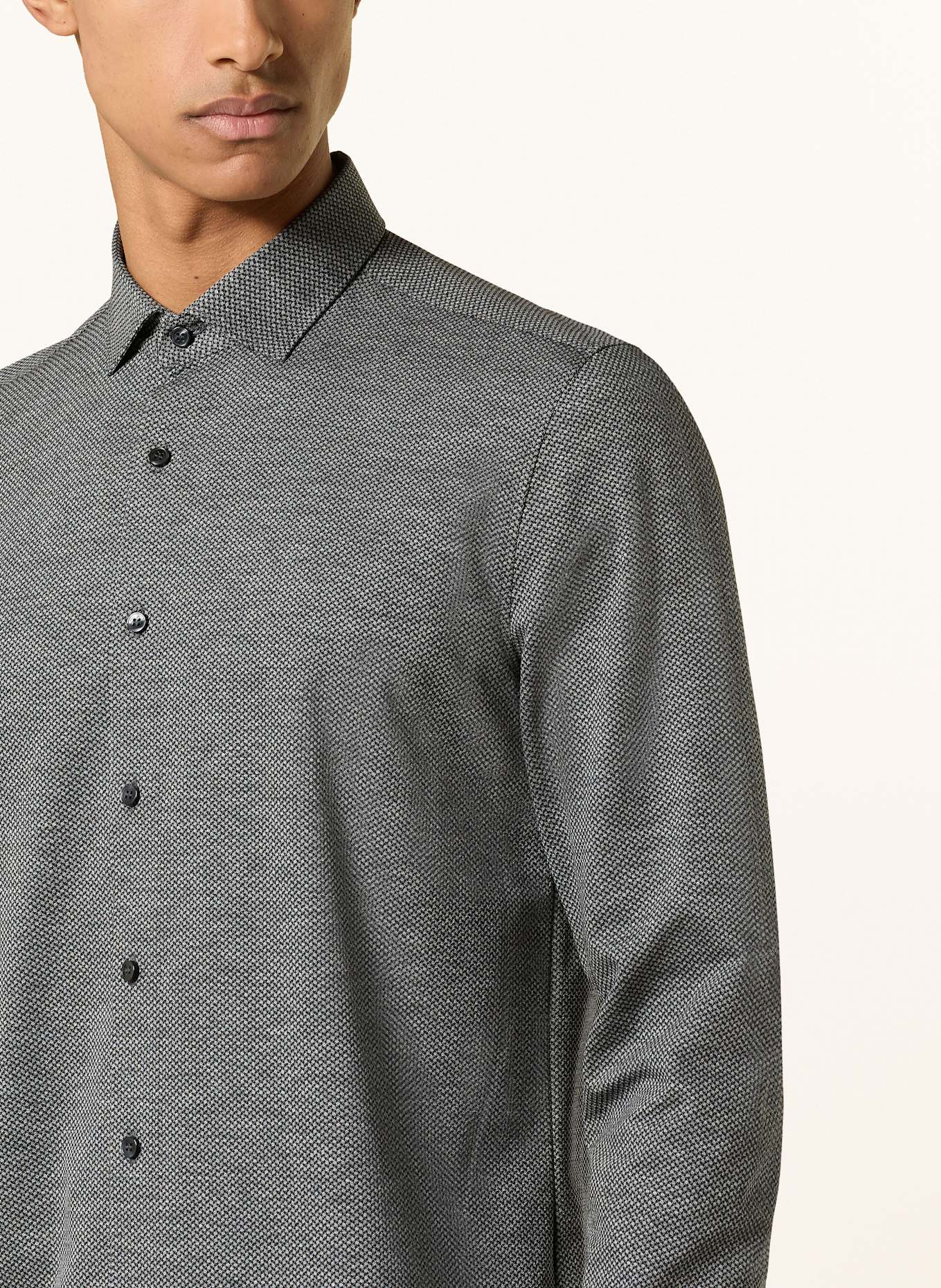 OLYMP Hemd Level Five body fit: DUNKELGRAU