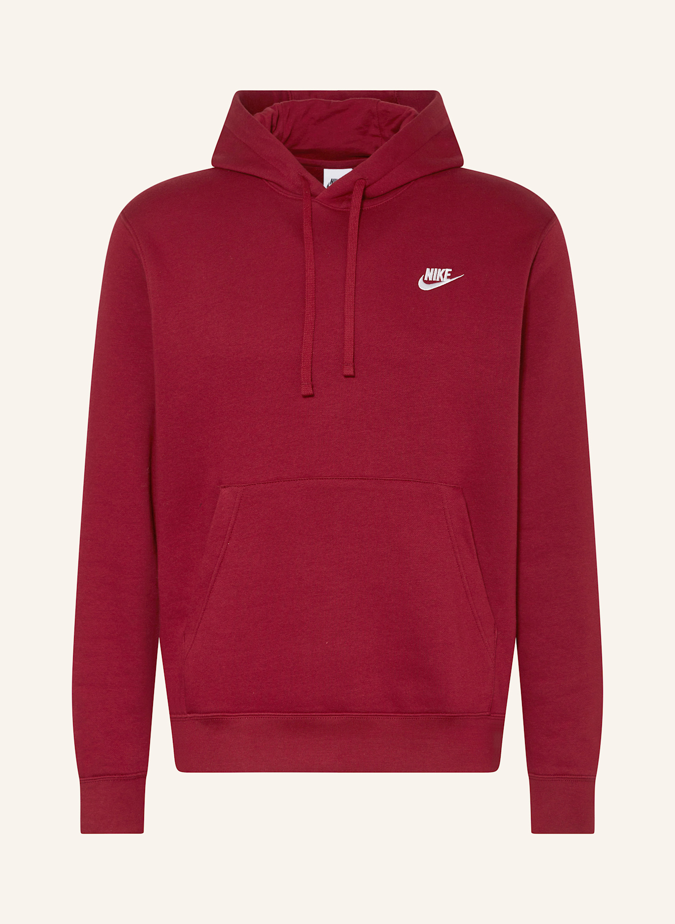 Nike Bluza z kapturem: CIEMNOCZERWONY