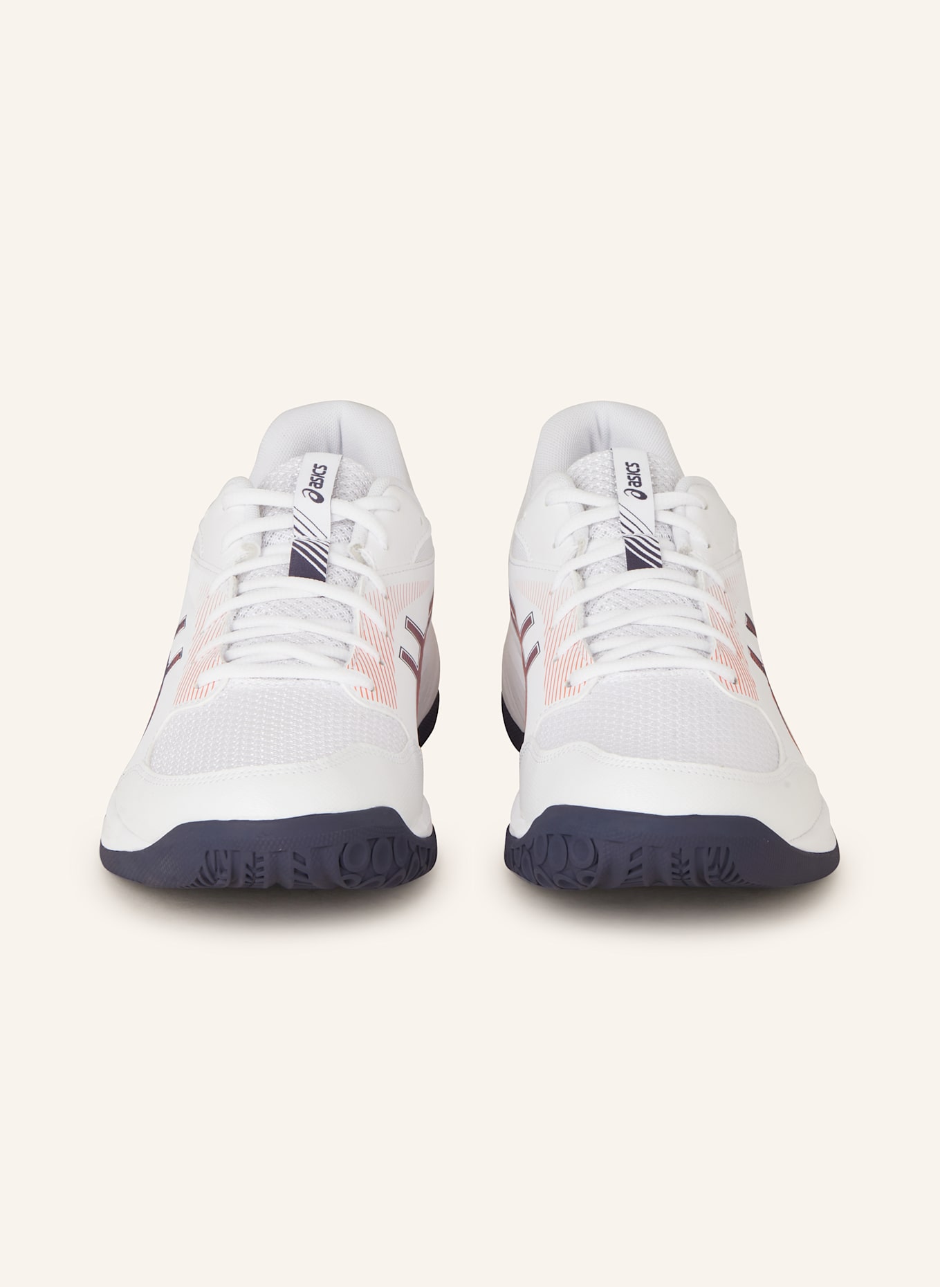 ASICS Sálové boty GEL-TASK 4, Barva: BÍLÁ/ TMAVĚ MODRÁ/ ORANŽOVÁ (Obrázek 3)