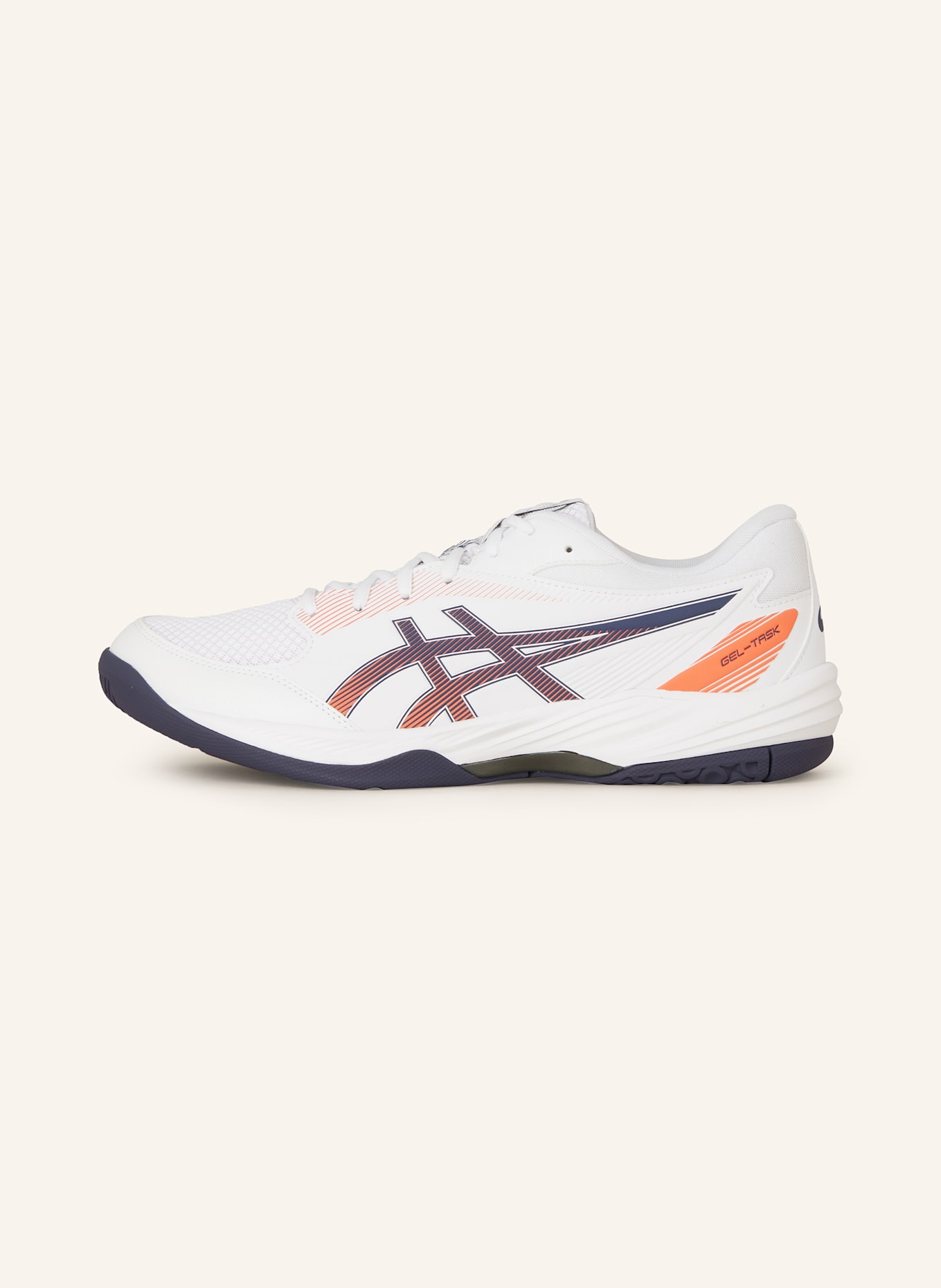 ASICS Sálové boty GEL-TASK 4, Barva: BÍLÁ/ TMAVĚ MODRÁ/ ORANŽOVÁ (Obrázek 4)