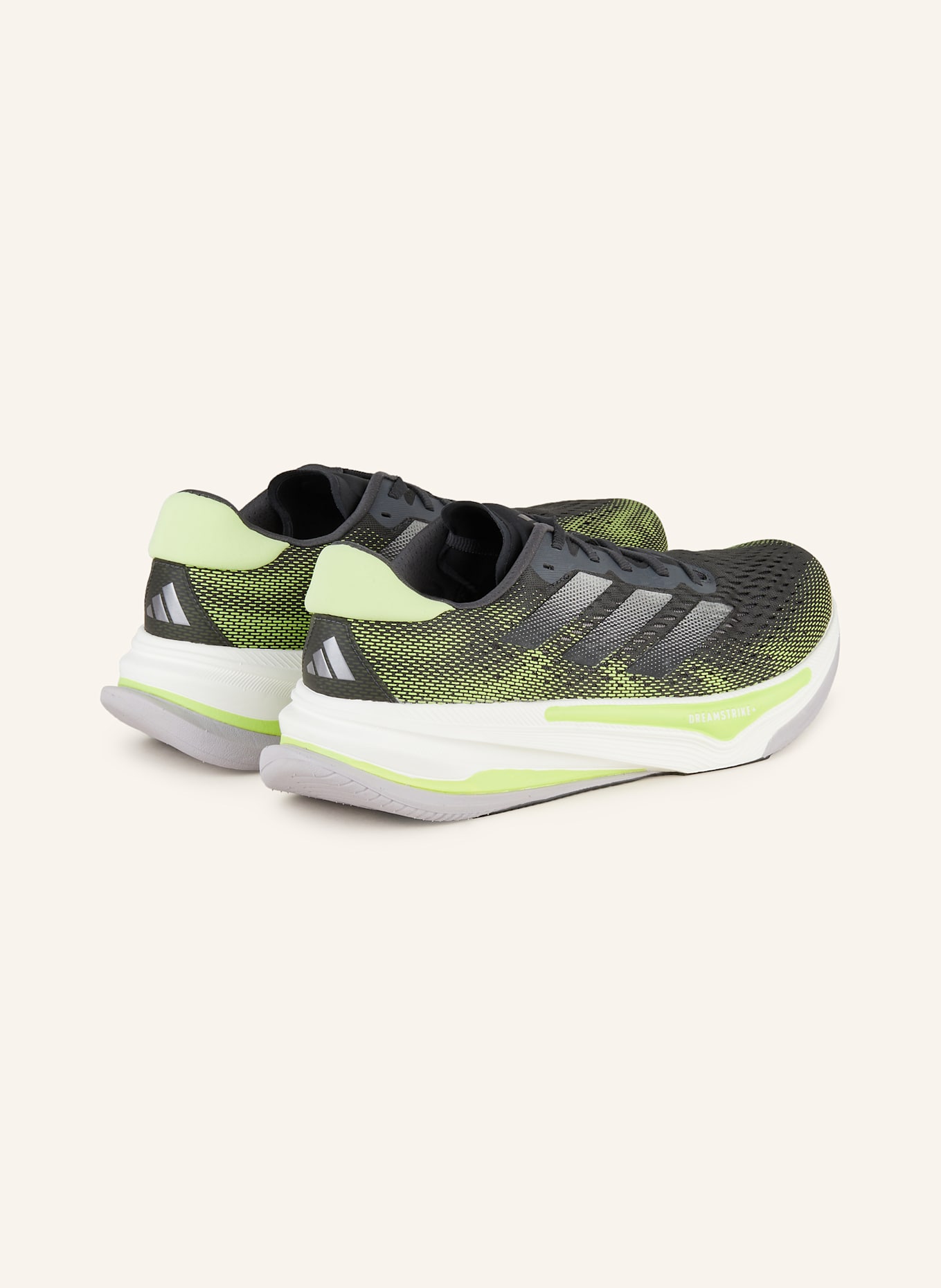 adidas Laufschuhe SUPERNOVA PRIMA: DUNKELGRAU/ GELB