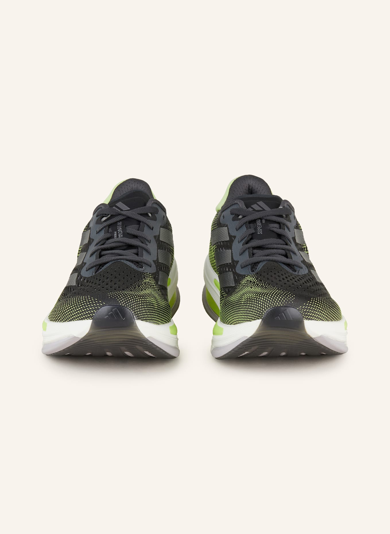 adidas Laufschuhe SUPERNOVA PRIMA: DUNKELGRAU/ GELB