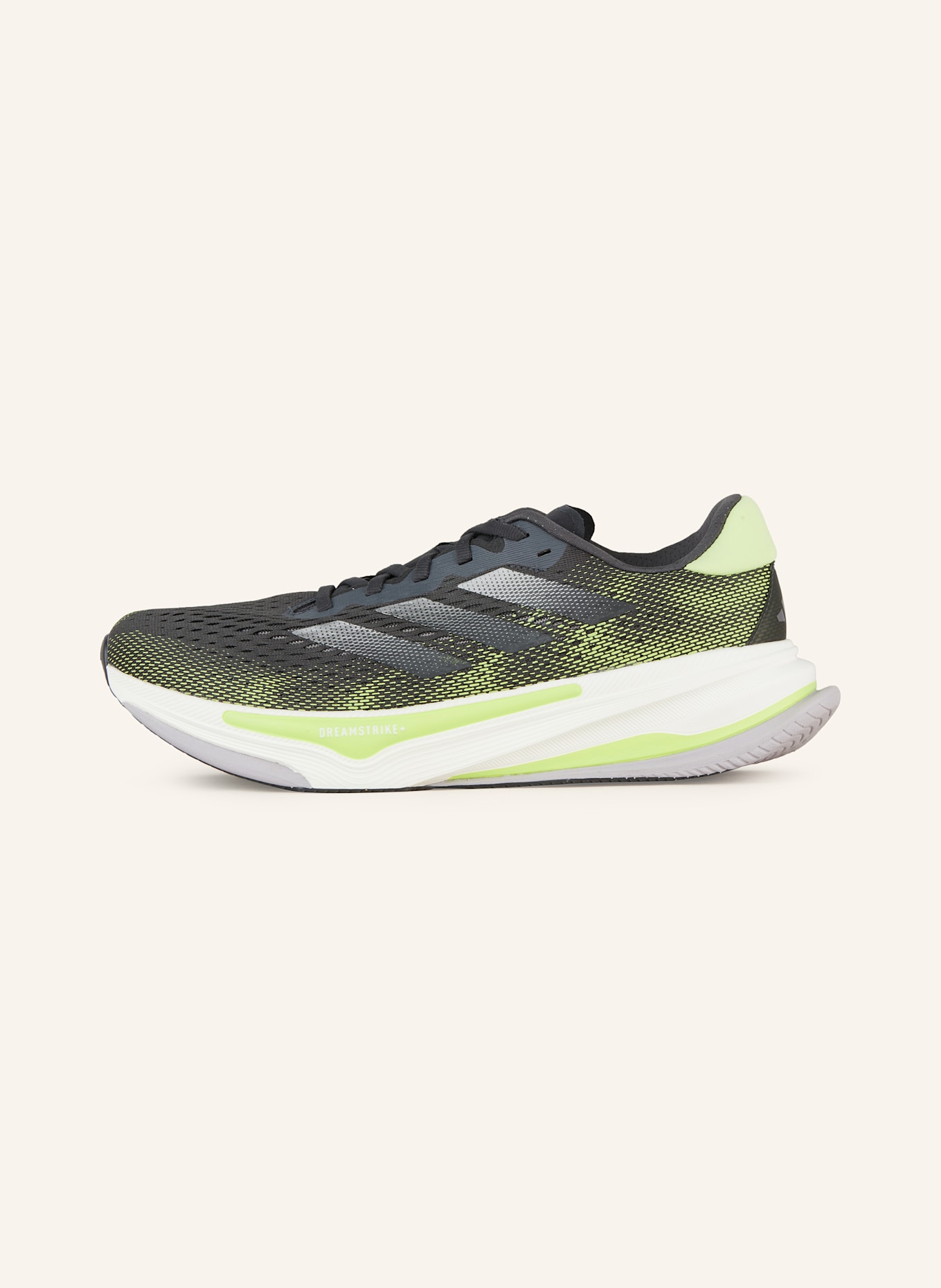 adidas Laufschuhe SUPERNOVA PRIMA: DUNKELGRAU/ GELB