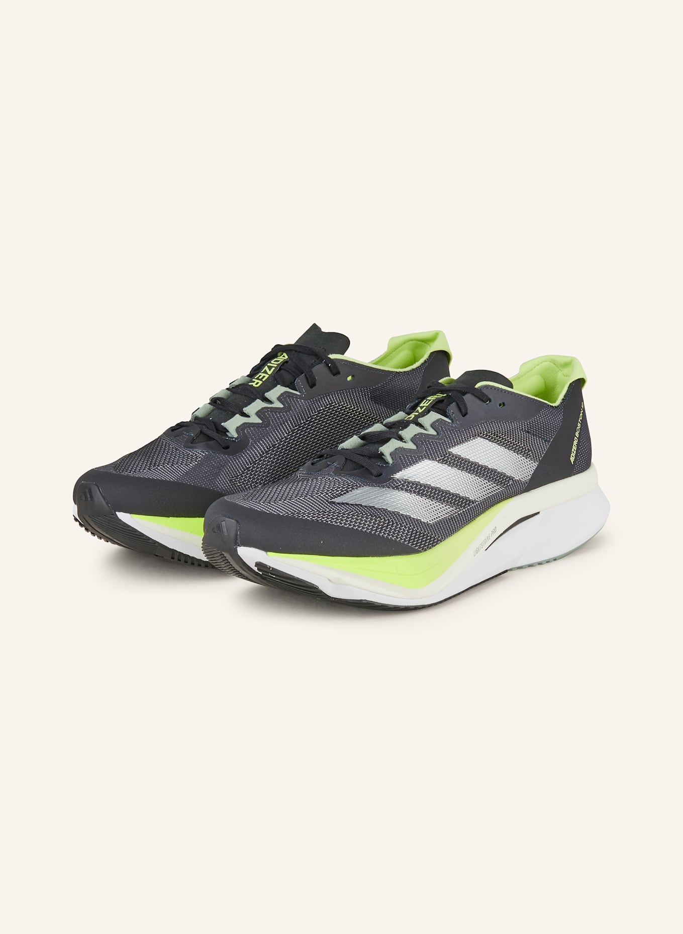 adidas Laufschuhe ADIZERO BOSTON 12: SCHWARZ/ NEONGELB
