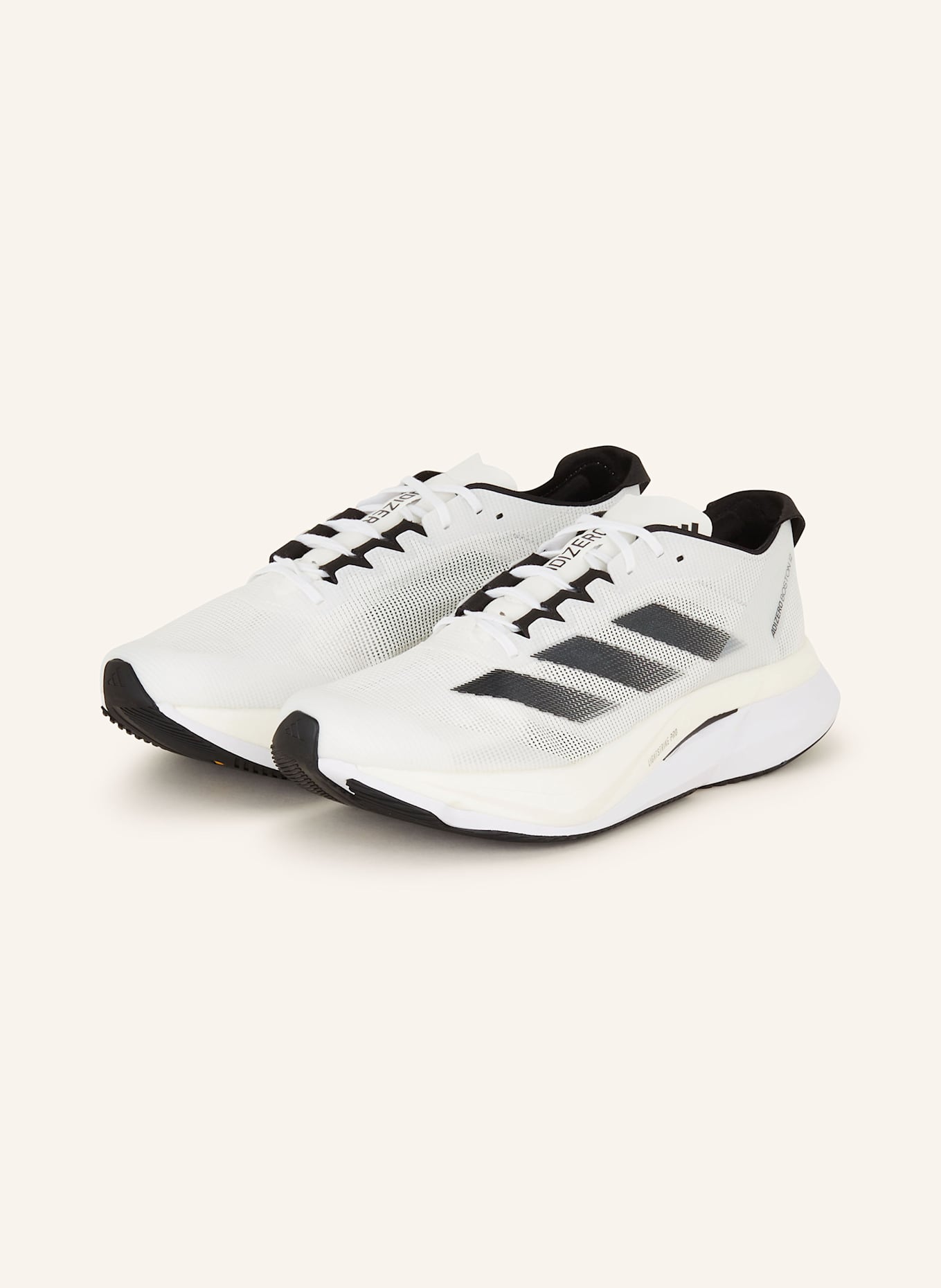 adidas Laufschuhe ADIZERO BOSTON 12: WEISS/ SCHWARZ