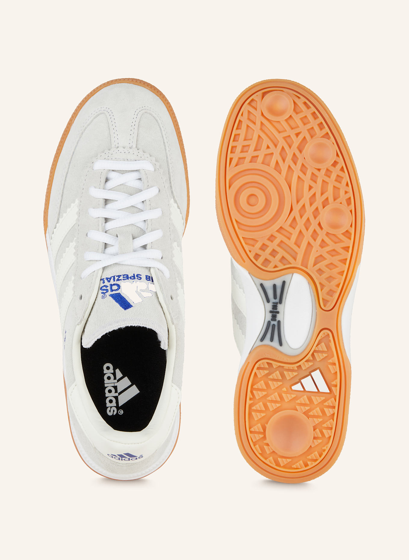 adidas Buty halowe HB SPEZIAL HANDBALL: JASNOCZARY / BIAŁY