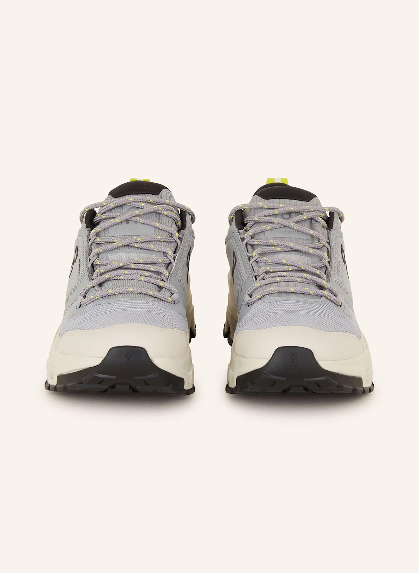 On Wanderschuhe CLOUDROCK LOW WP: GRAU / HELLGRAU