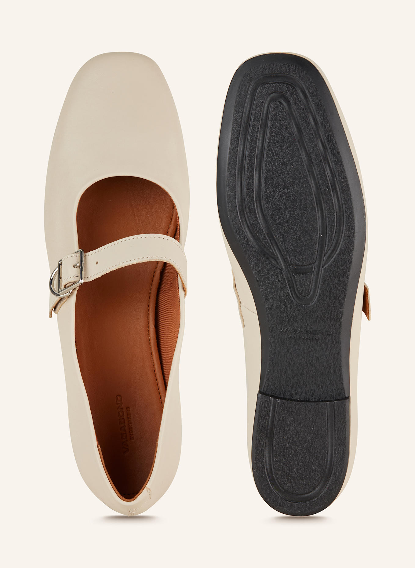 VAGABOND SHOEMAKERS Mary Jane ballet flats JOLIN: CREAM