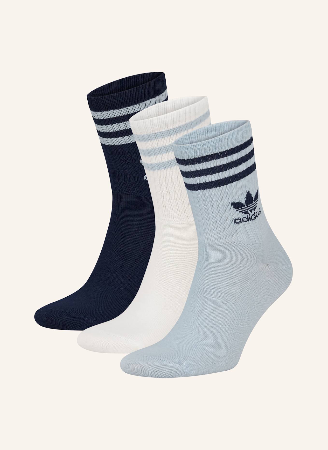 adidas Originals 3er-Pack Socken CREW: WONBLU/NINDIG/WHITE