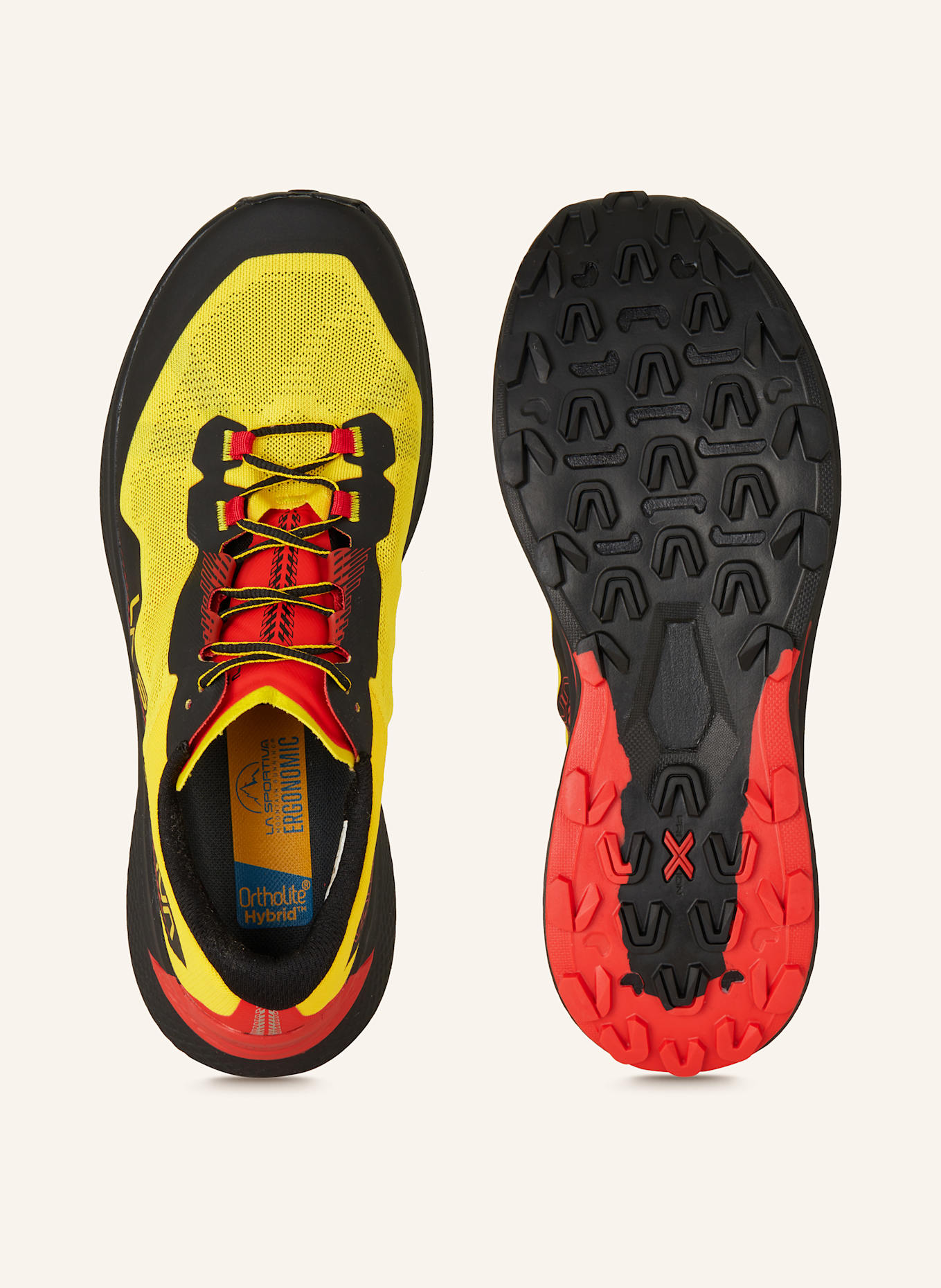 LA SPORTIVA Trail running shoes PRODIGIO: BLACK / DARK YELLOW / RED