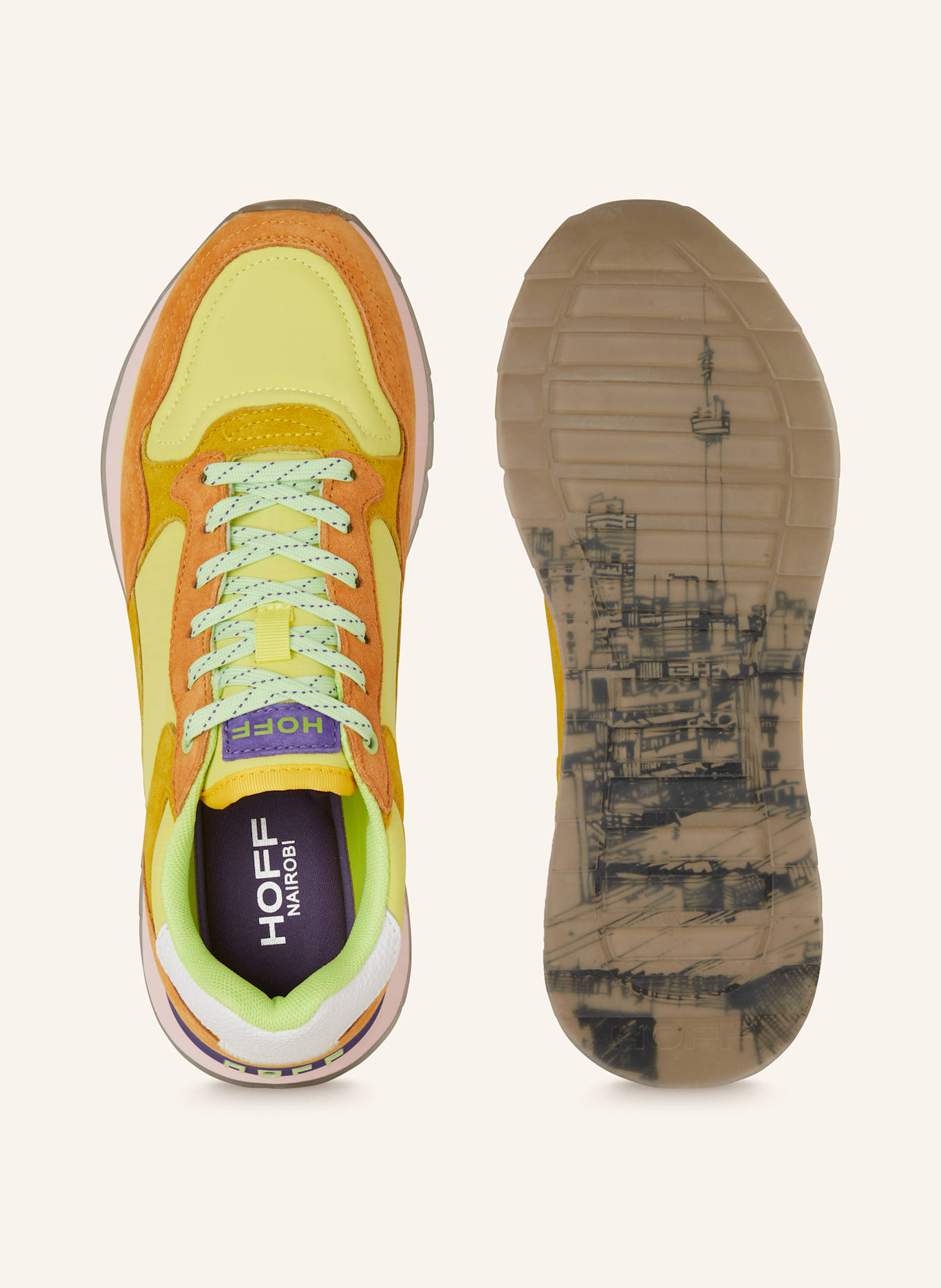 HOFF Sneaker NAIROBI: HELLGRÜN/ HELLLILA