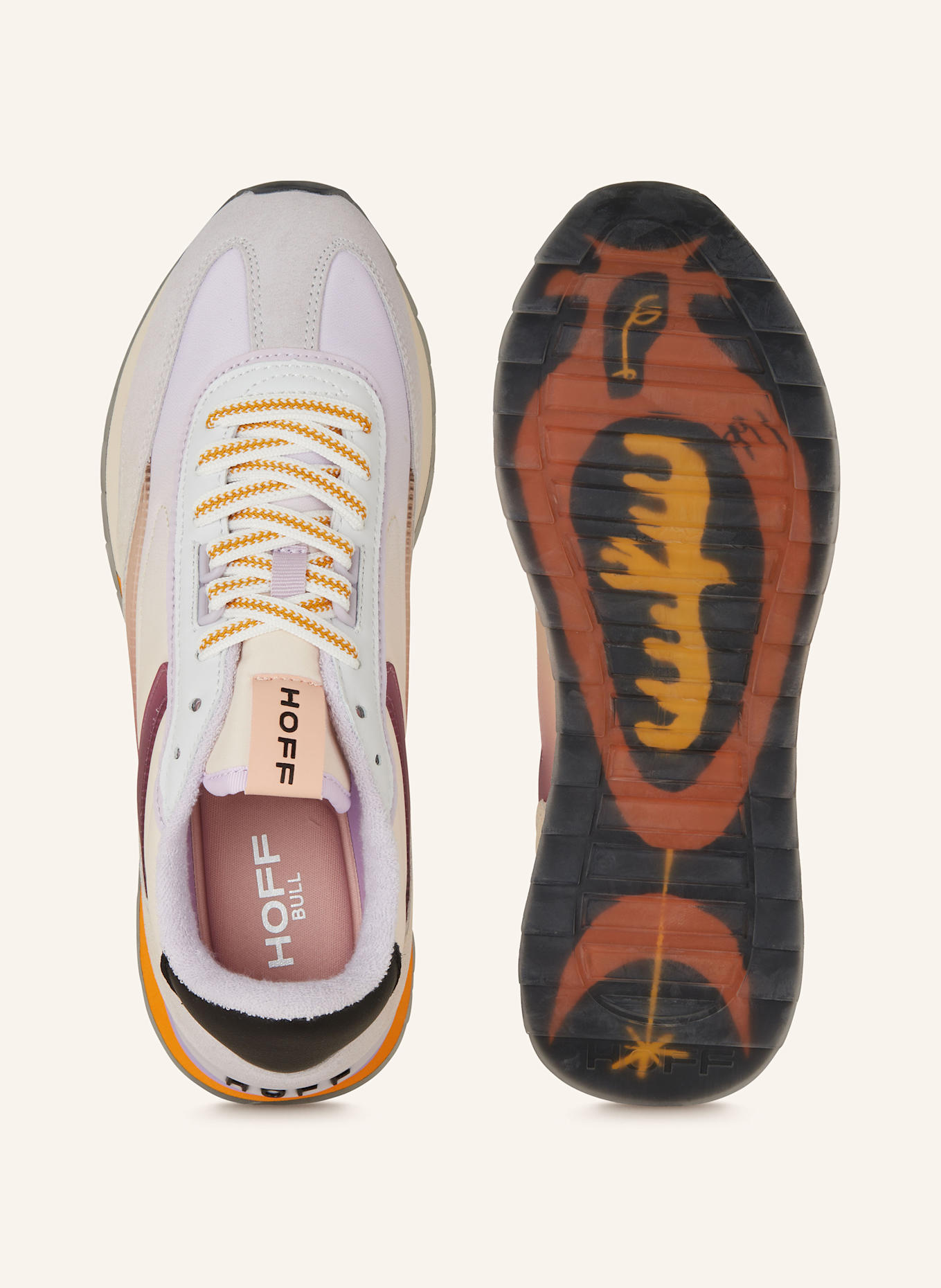 HOFF Sneaker CAT: ECRU / HELLLILA / ALTROSA