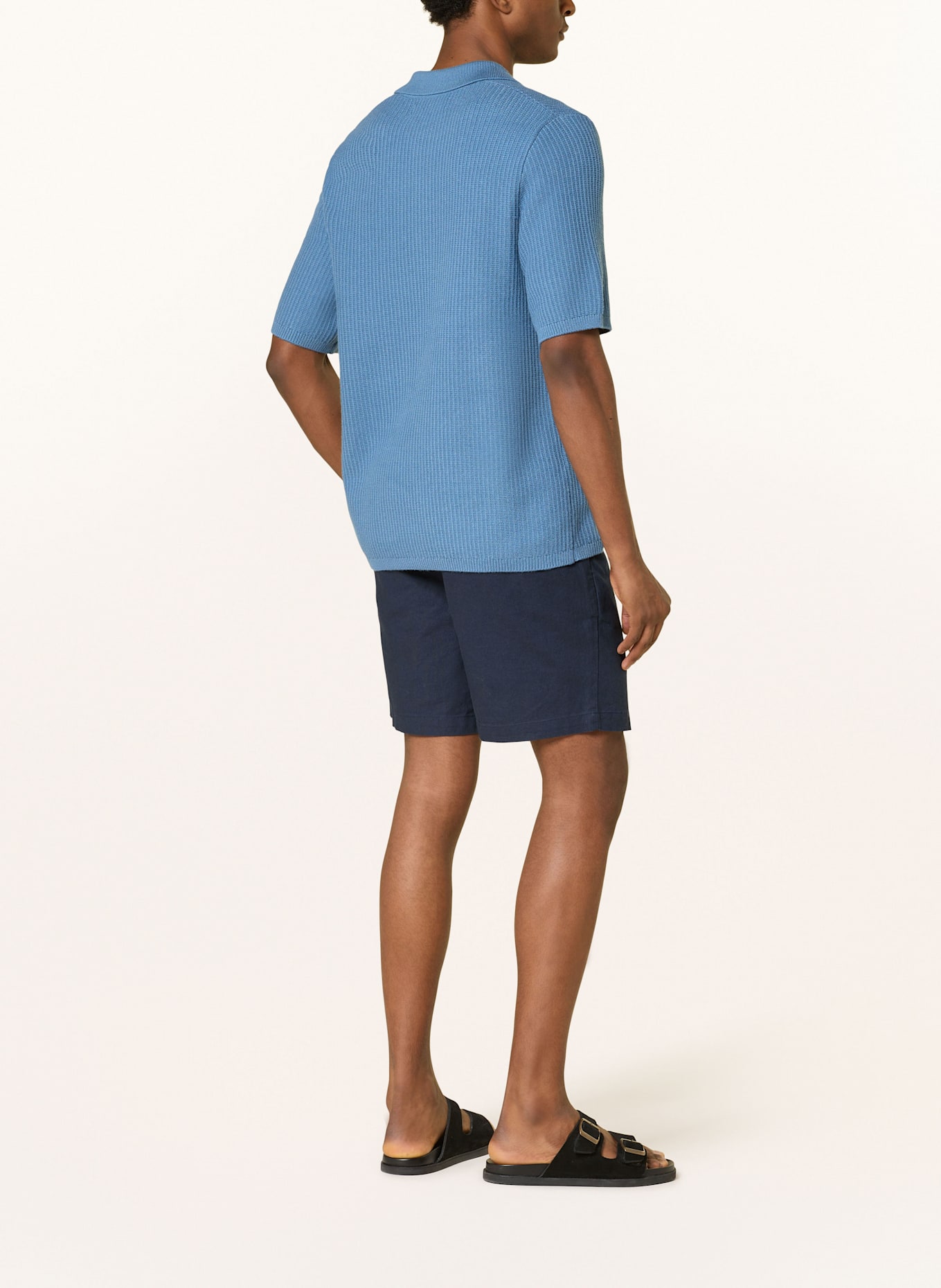 Barbour Shorts mit Leinen: DUNKELBLAU