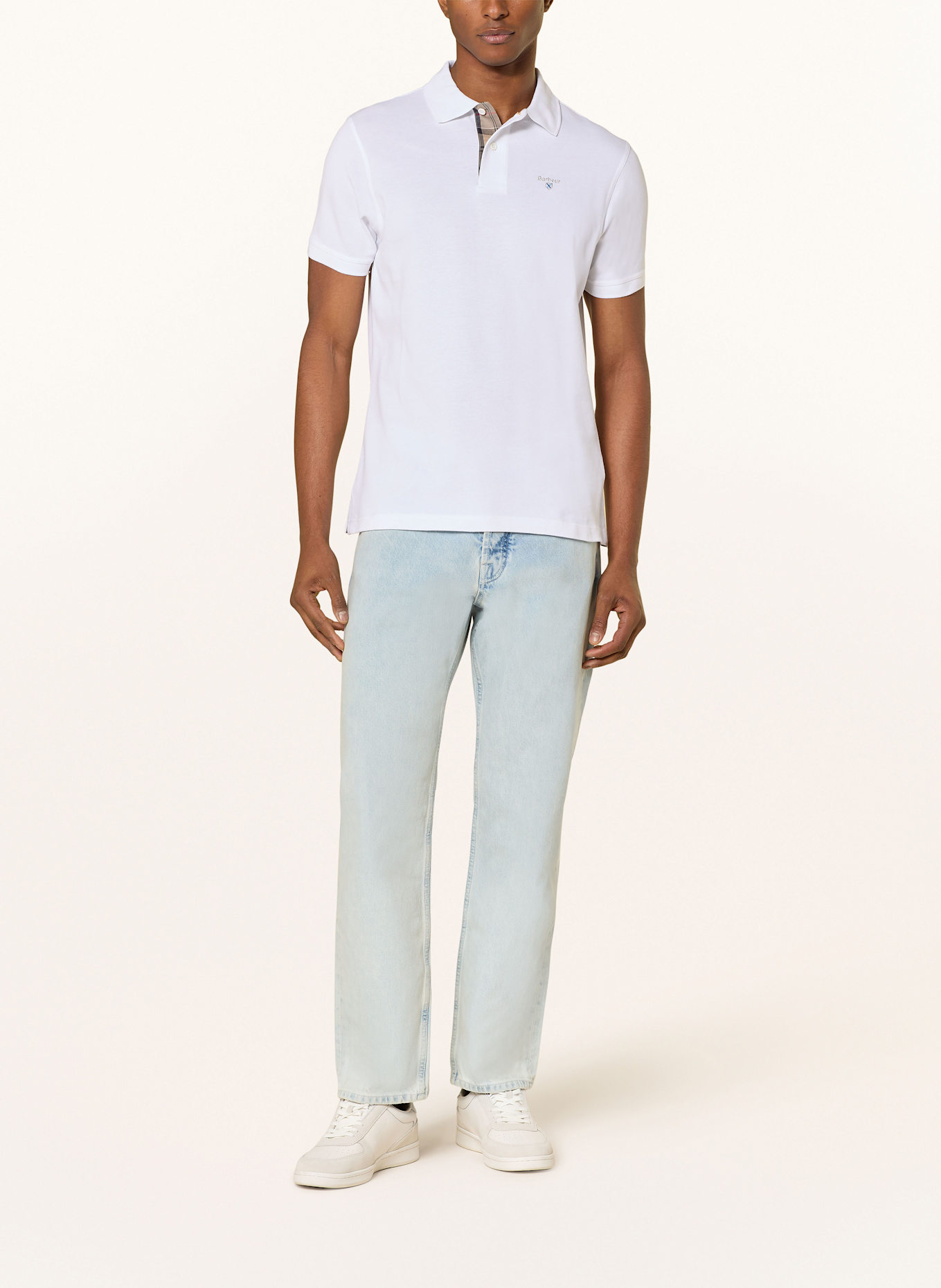 Barbour Piqué polo shirt: WHITE