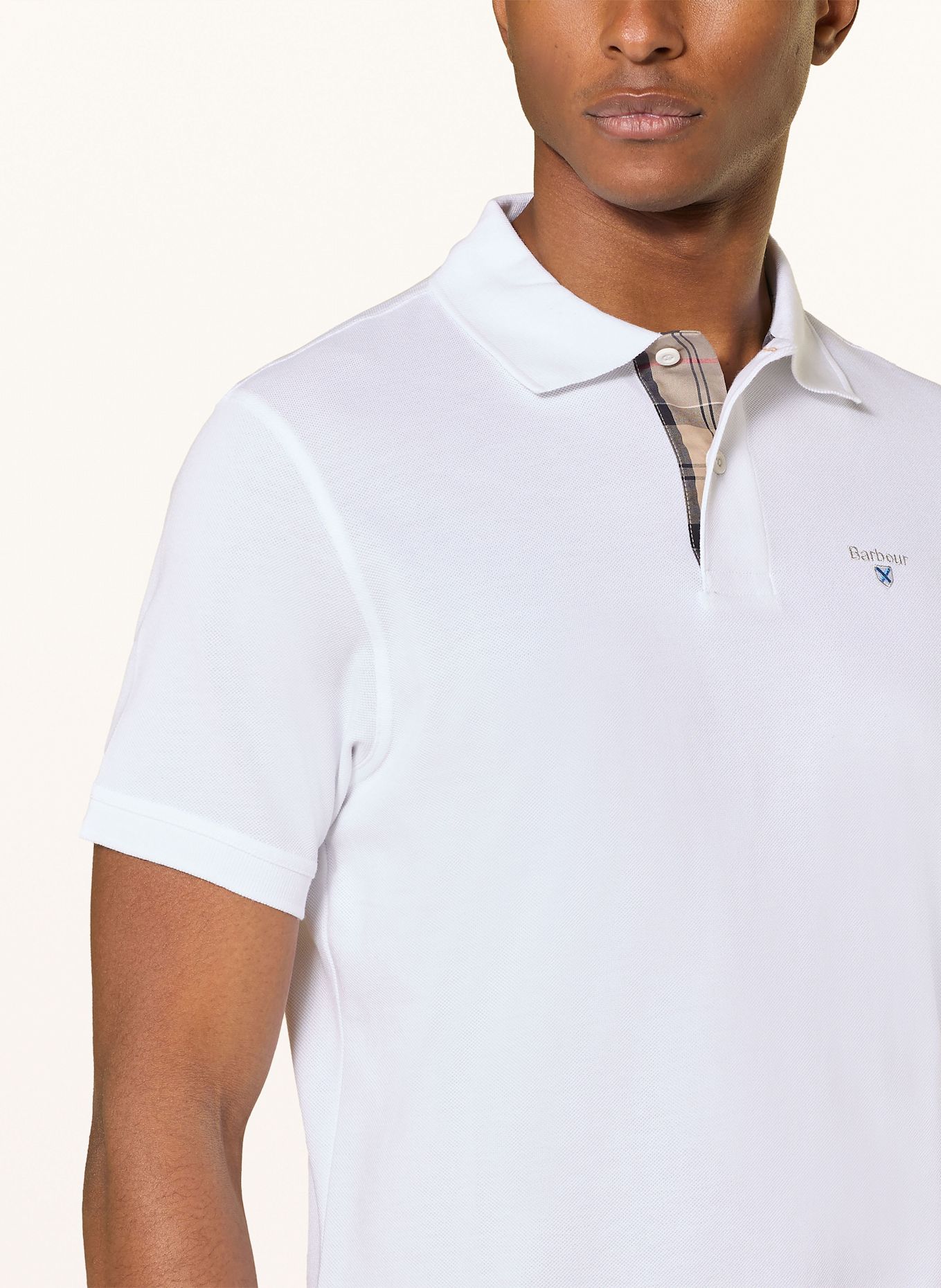 Barbour Piqué polo shirt: WHITE