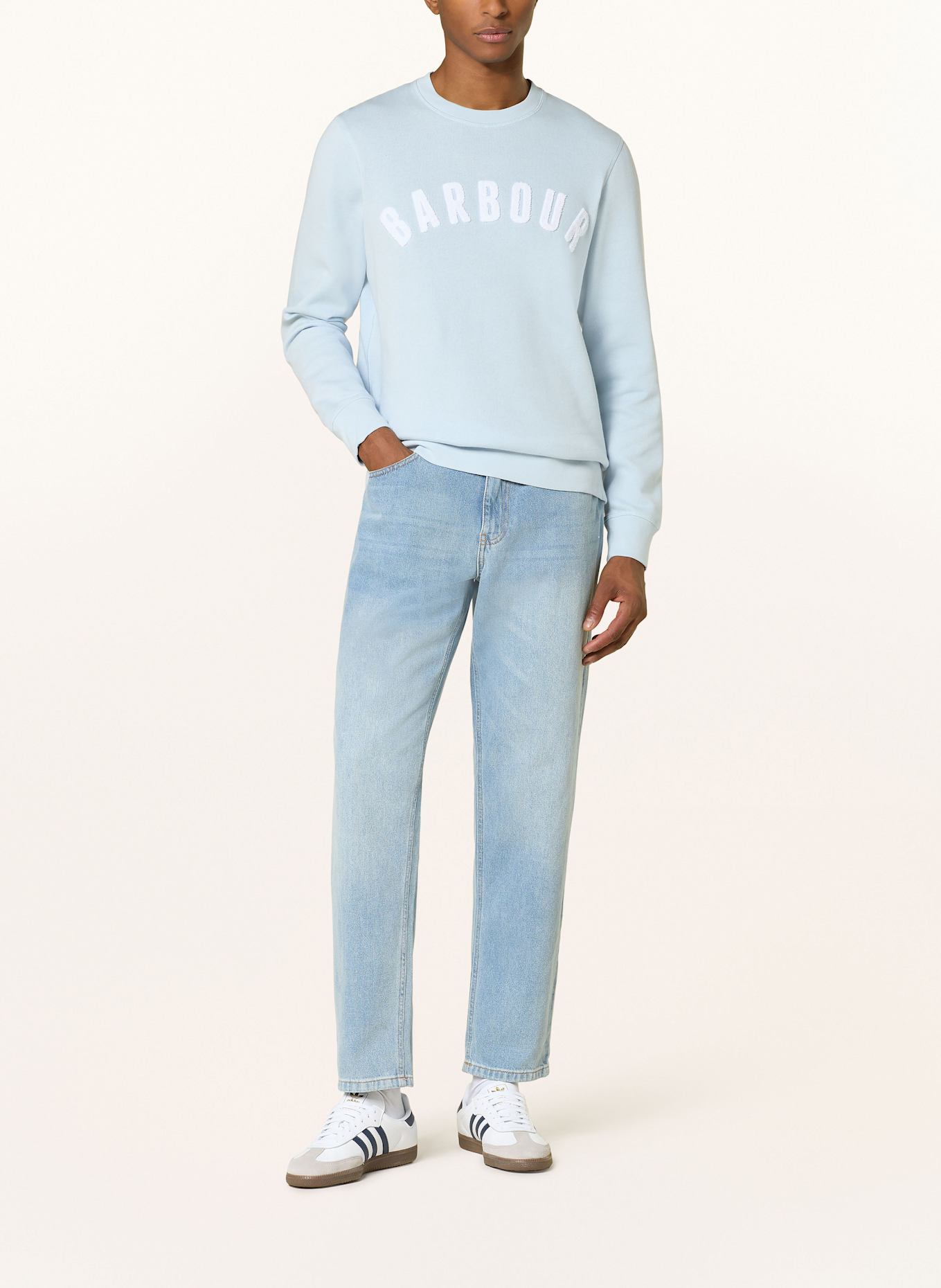 Barbour Sweatshirt PREP: HELLBLAU