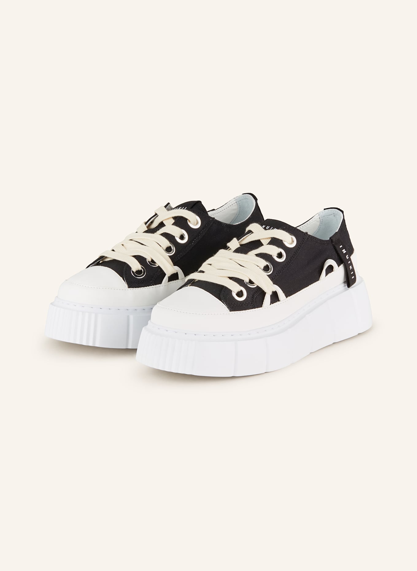 INUIKII Sneakersy MATILDA CANVAS LOW: ČERNÁ