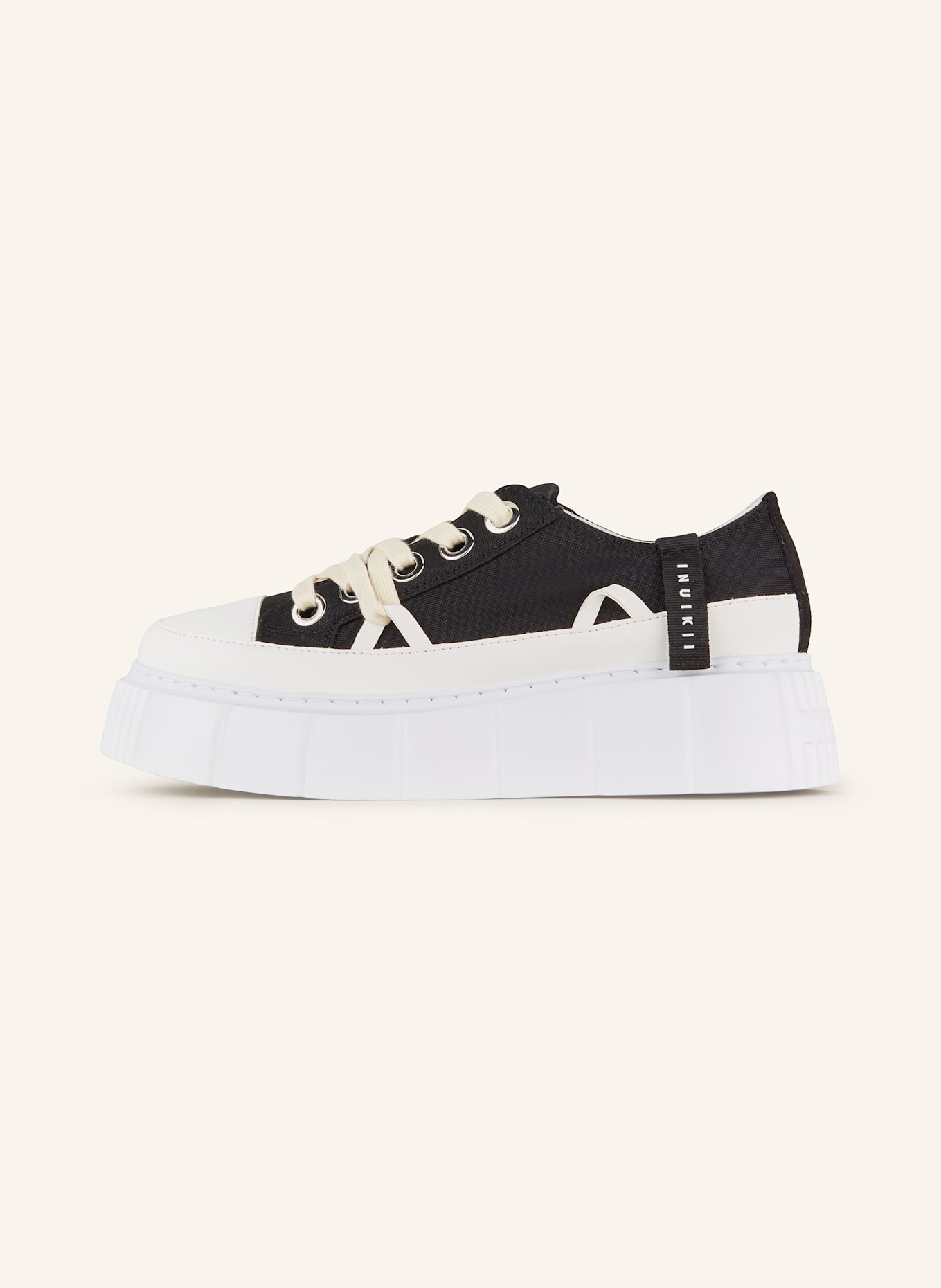 INUIKII Sneakersy MATILDA CANVAS LOW: ČERNÁ