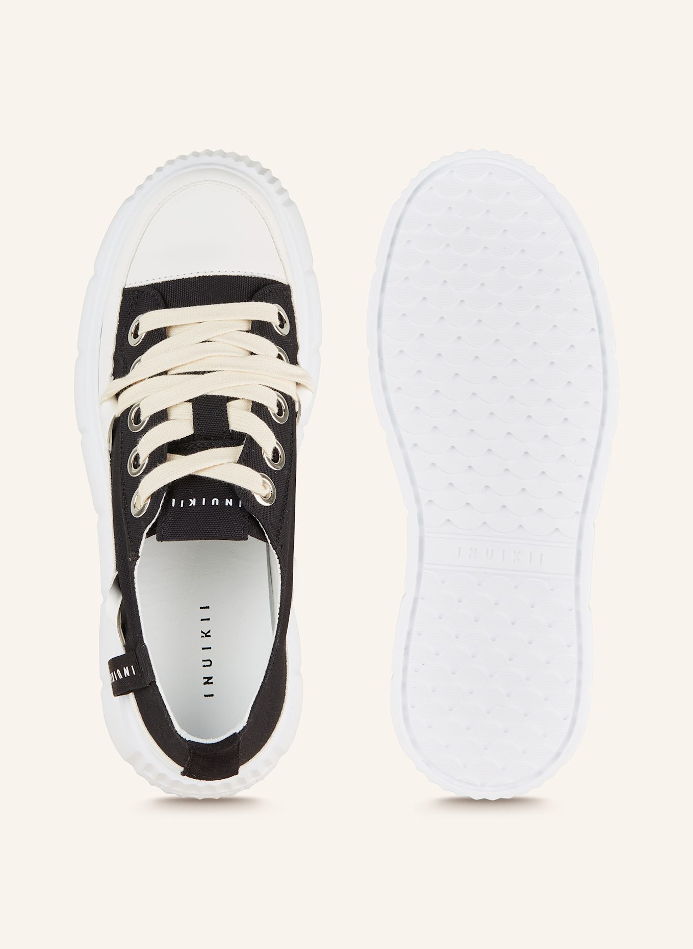 INUIKII Sneakersy MATILDA CANVAS LOW: ČERNÁ