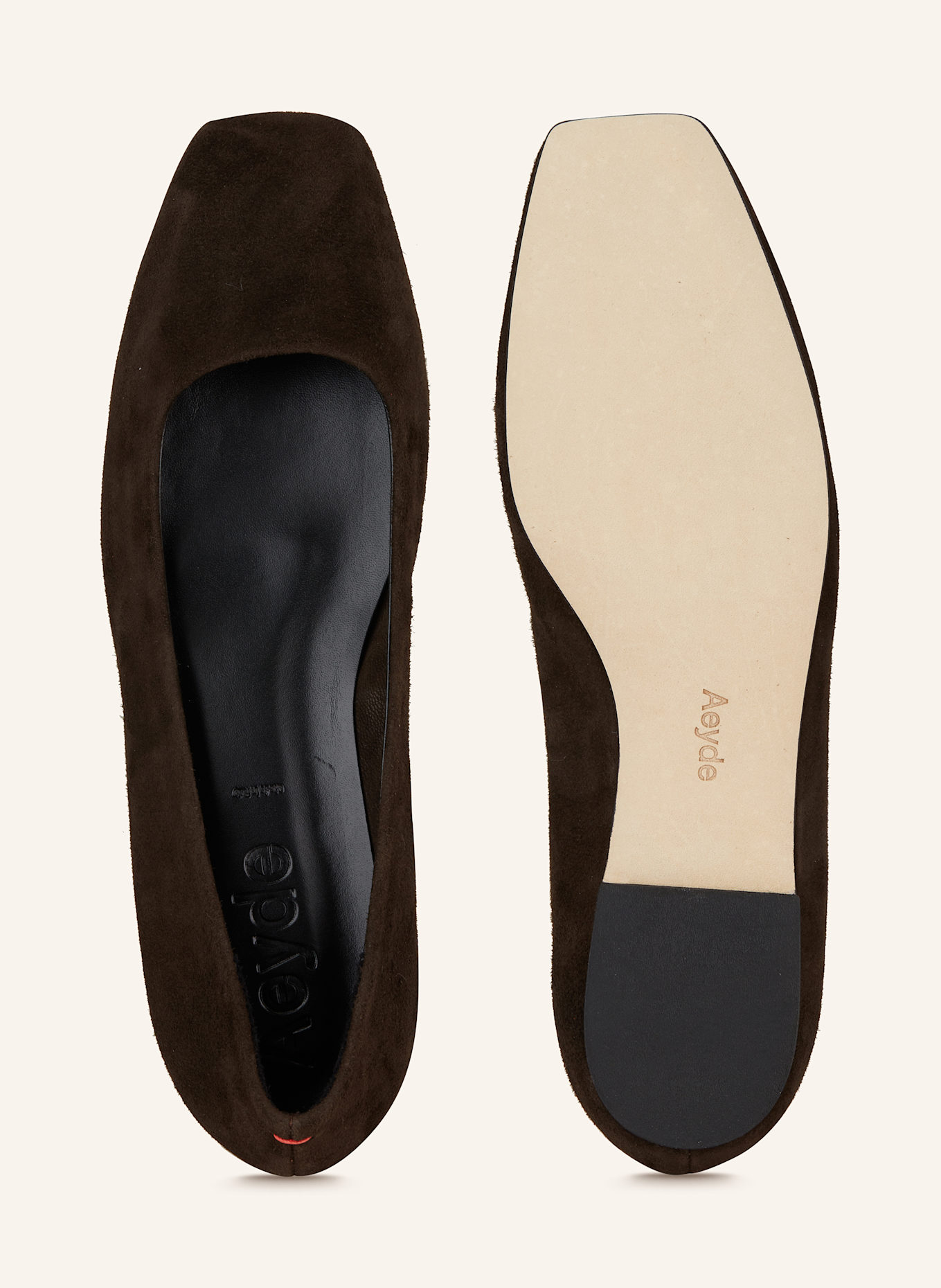 Aeyde Ballet flats IDA: DARK BROWN