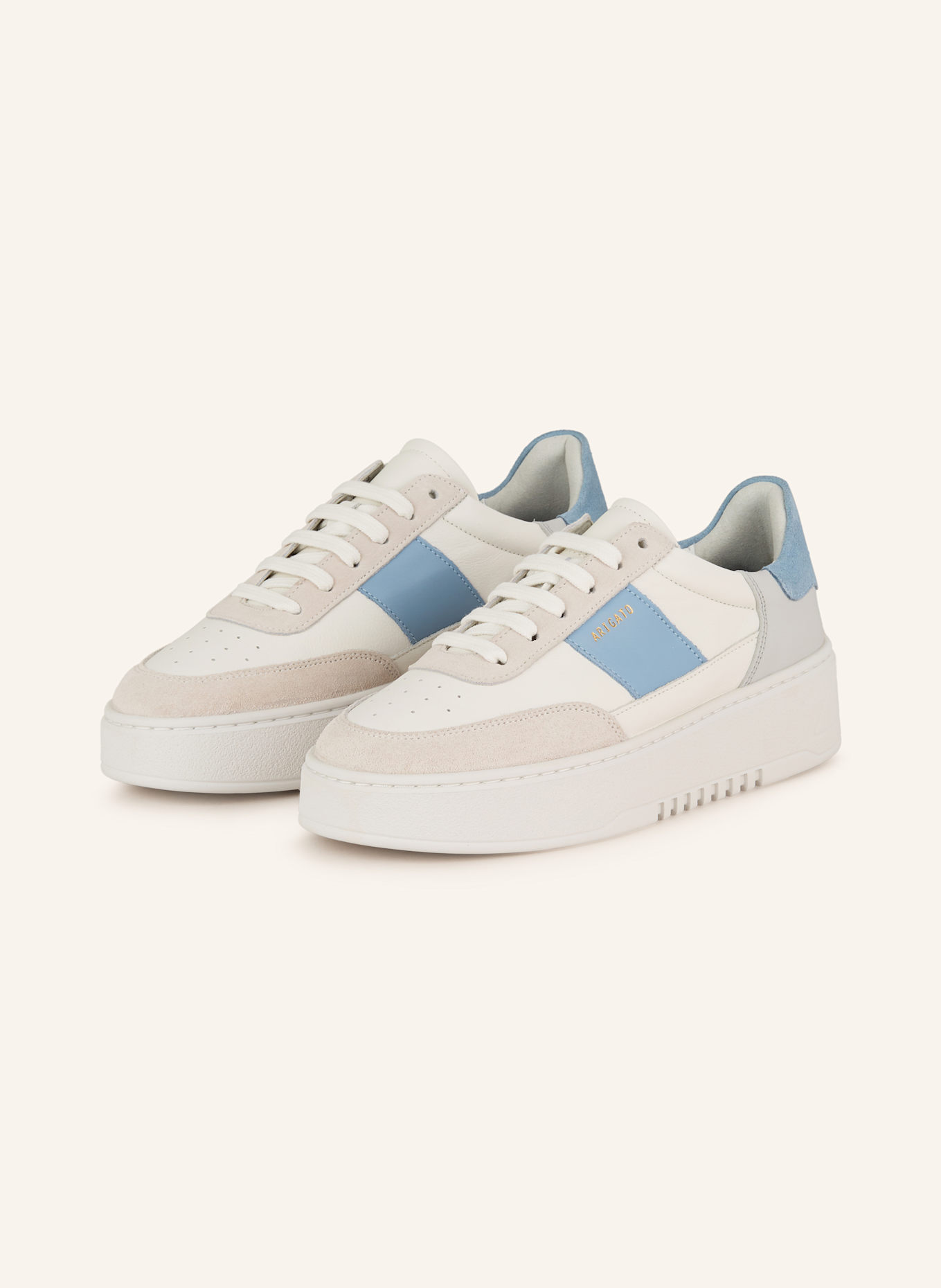 AXEL ARIGATO Baskets ORBIT VINTAGE: BLANC / BLEU CLAIR