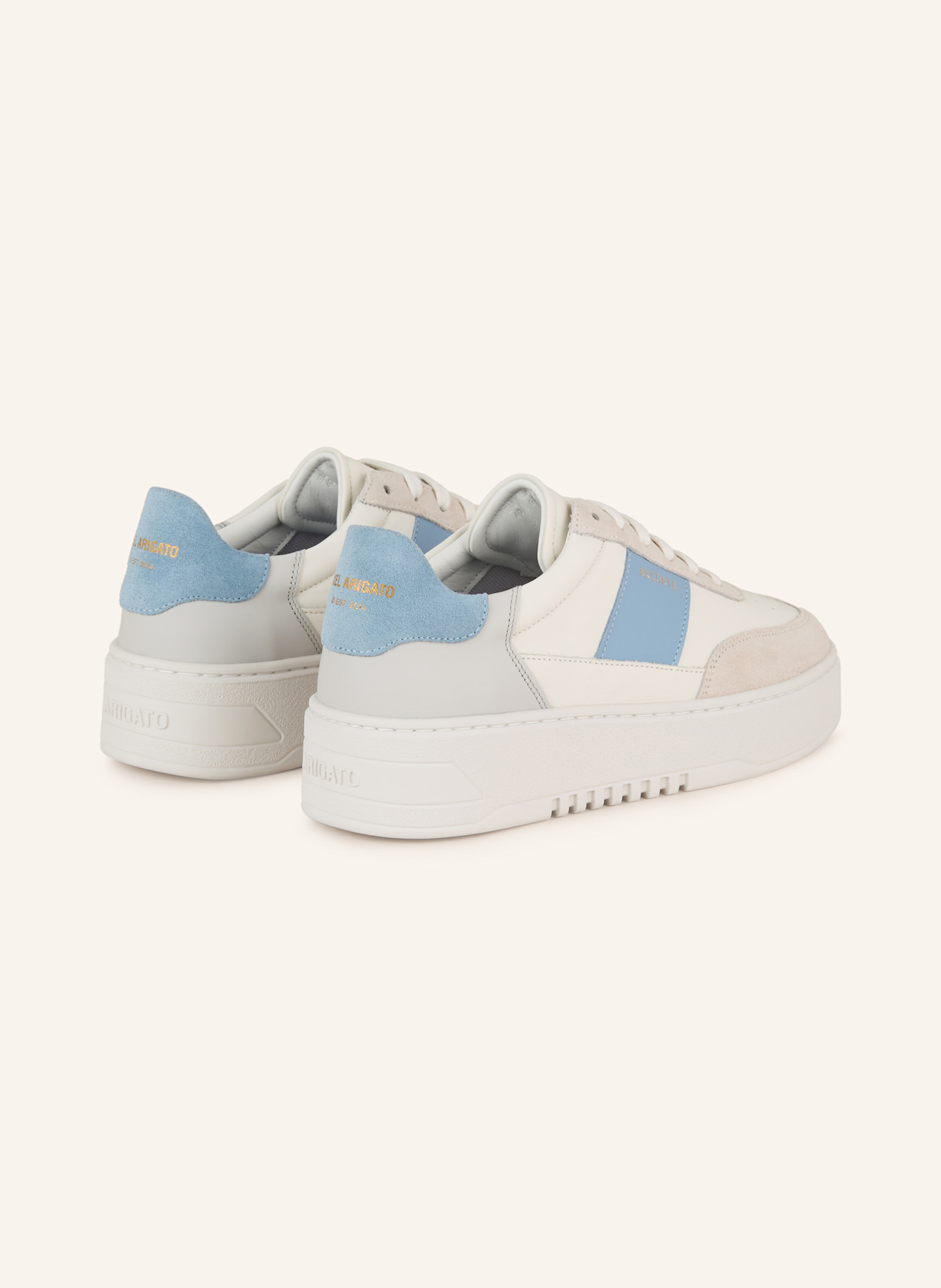AXEL ARIGATO Baskets ORBIT VINTAGE: BLANC / BLEU CLAIR
