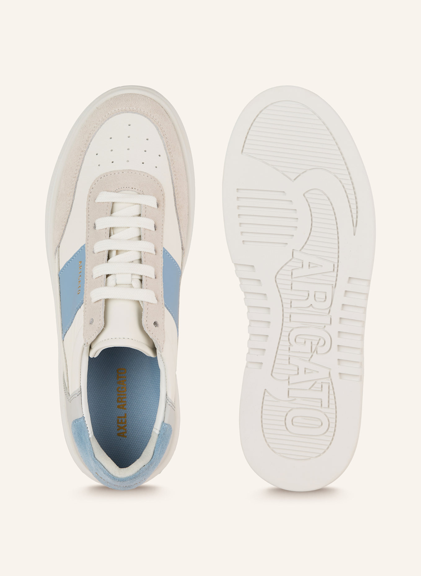 AXEL ARIGATO Baskets ORBIT VINTAGE: BLANC / BLEU CLAIR