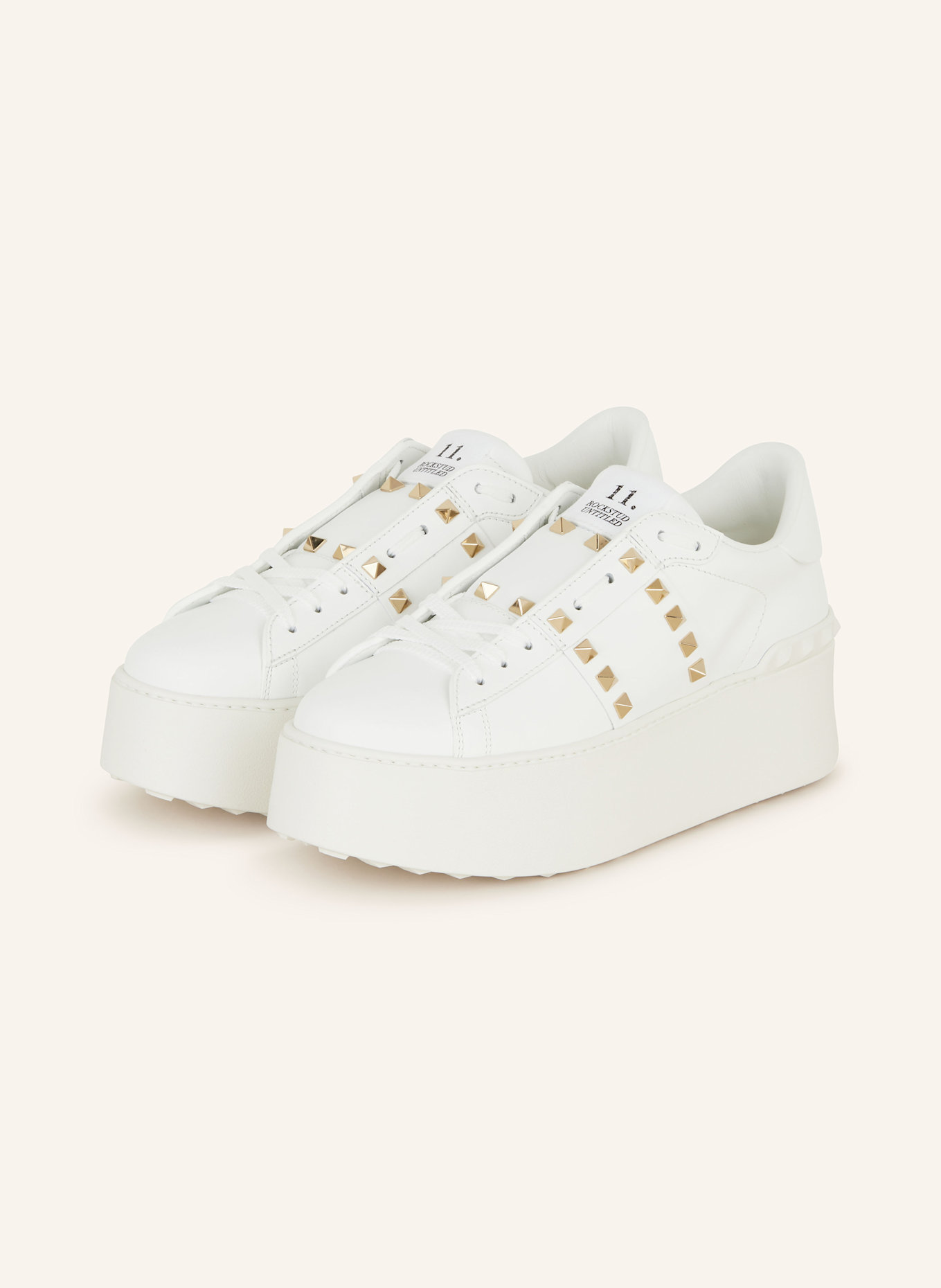 VALENTINO GARAVANI Sneaker ROCKSTUD mit Nieten: WEISS