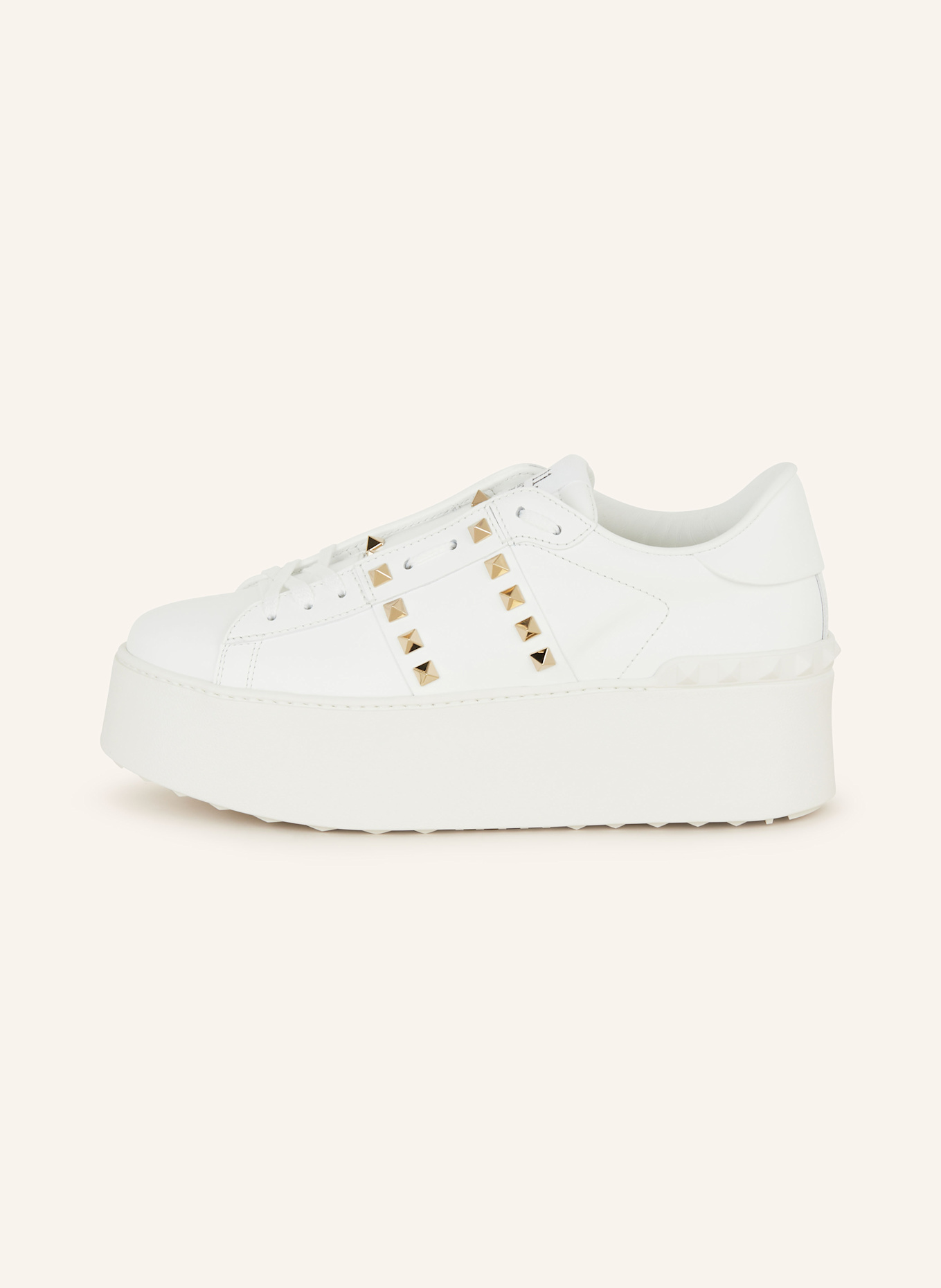 VALENTINO GARAVANI Sneaker ROCKSTUD mit Nieten: WEISS