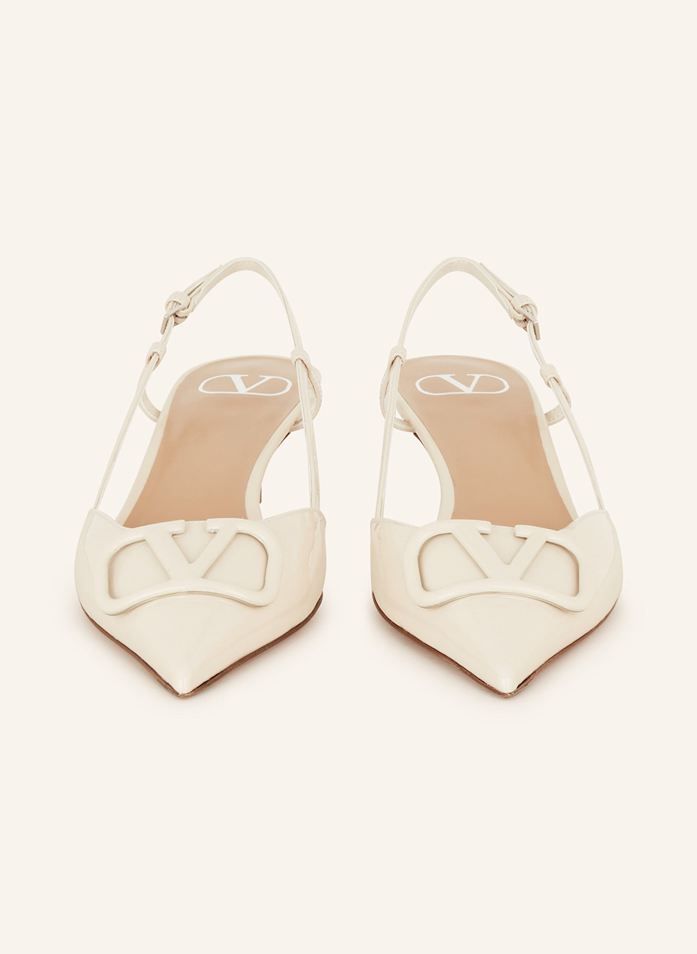 VALENTINO GARAVANI Slingpumps: ECRU