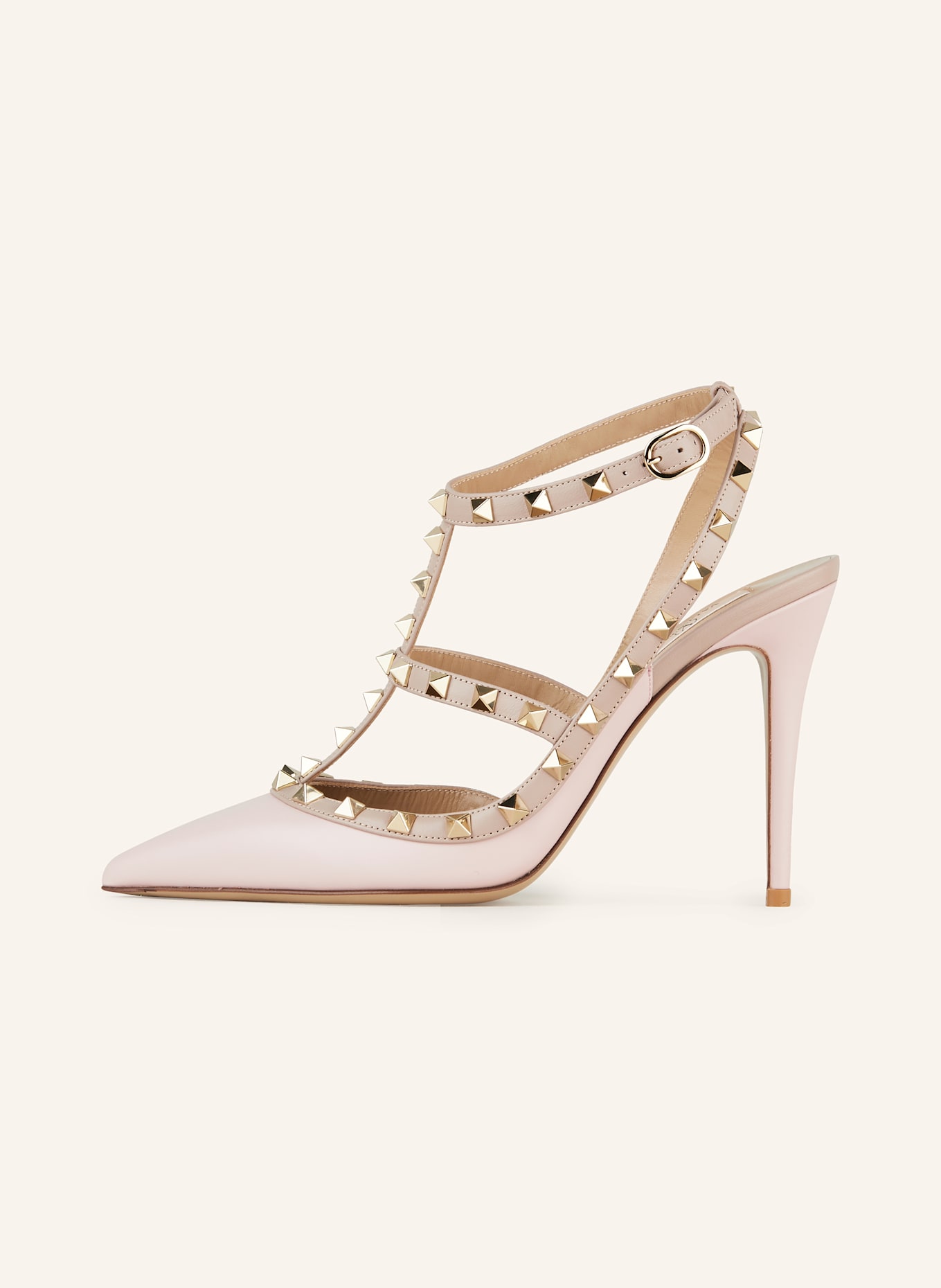 VALENTINO GARAVANI Sandaletten ROCKSTUD mit Nieten: ROSÉ