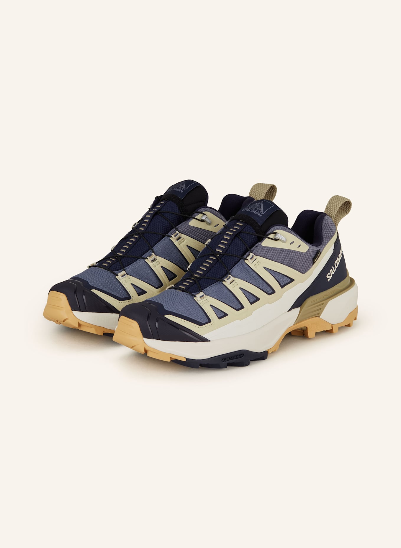 SALOMON Wanderschuhe X ULTRA 360 EDGE GTX: OLIV / DUNKELBLAU