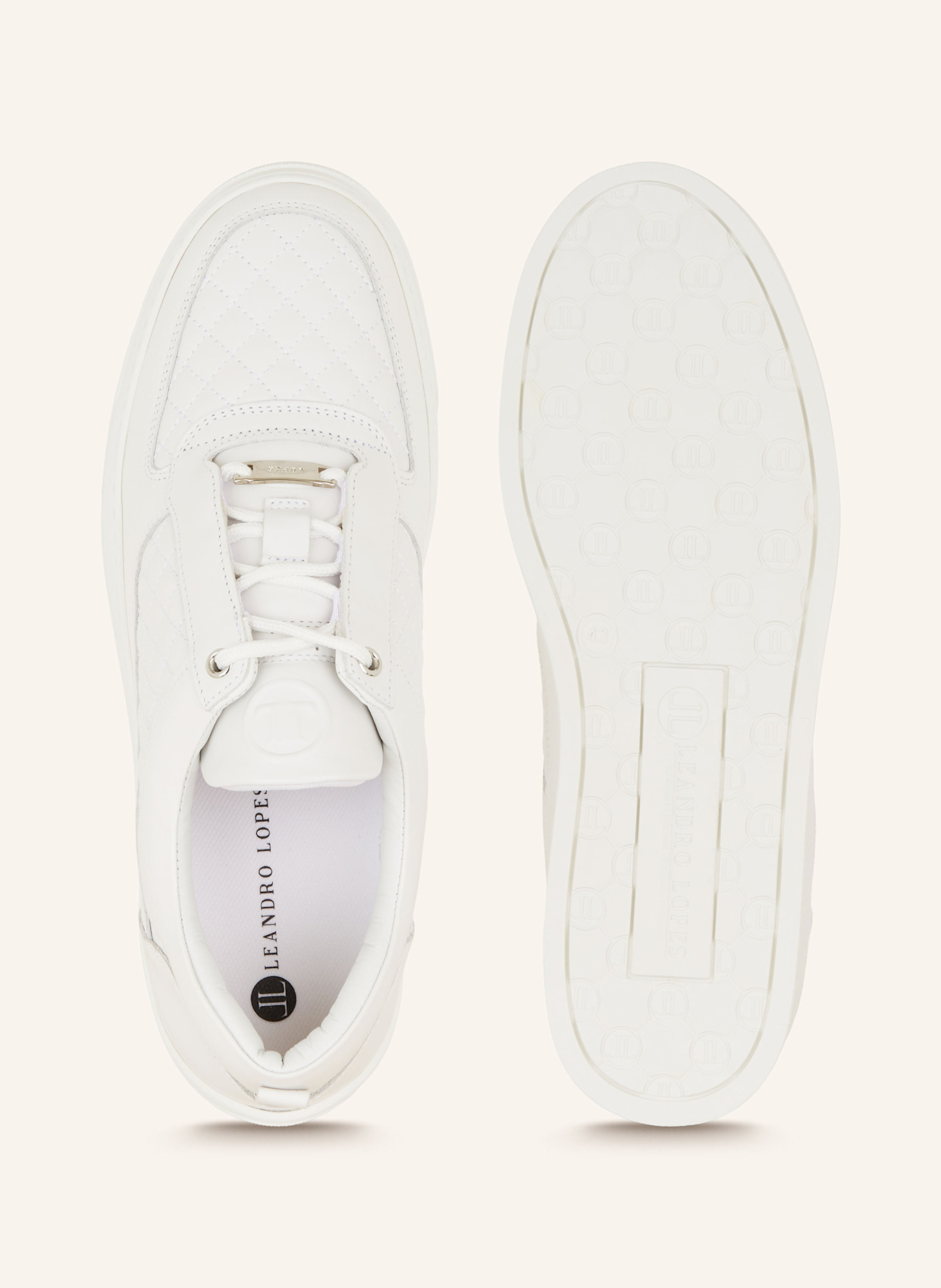 LEANDRO LOPES Sneakersy FAISCA: BIAŁY