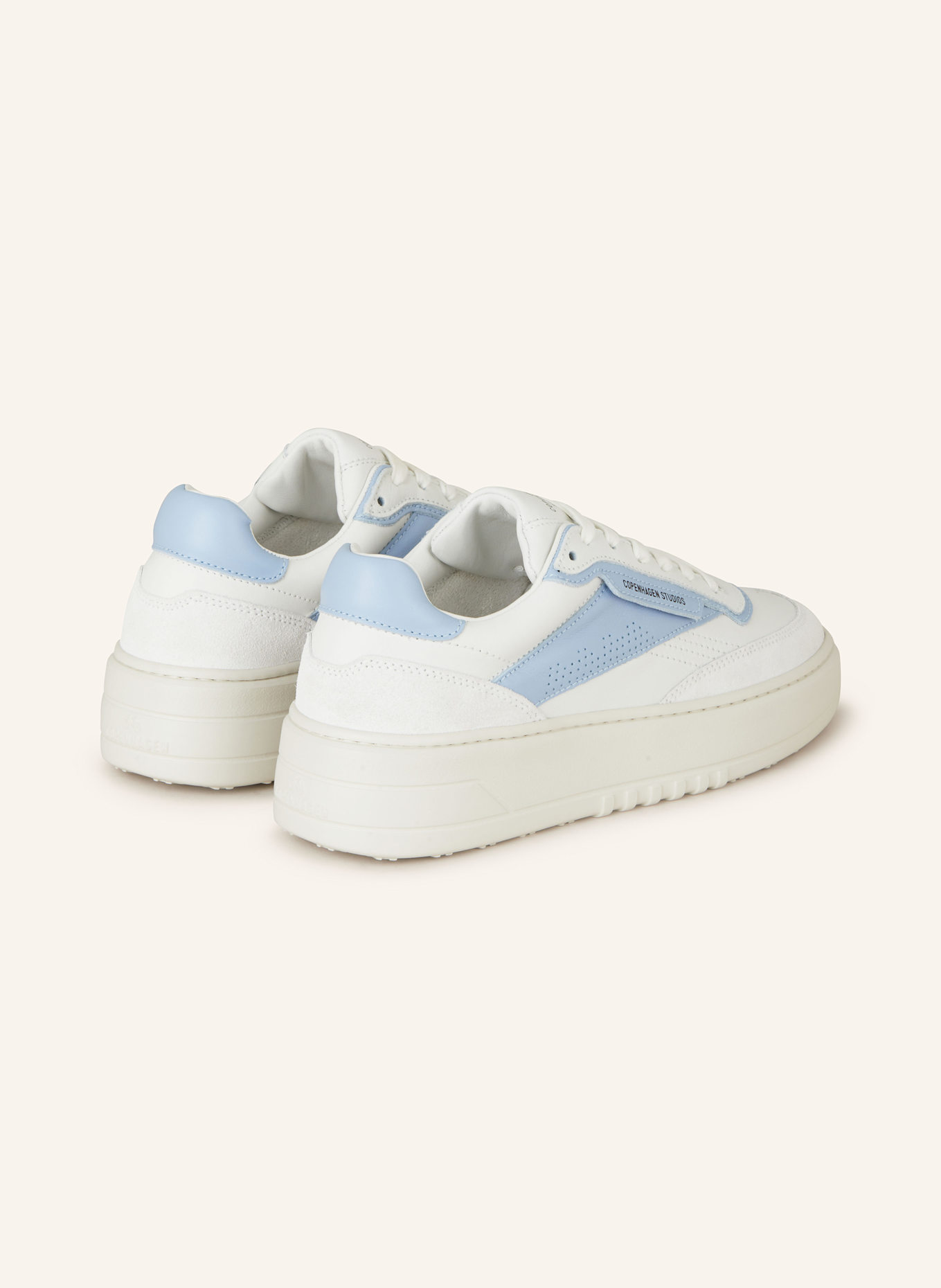 COPENHAGEN Sneakers CPH89: WHITE/ LIGHT BLUE