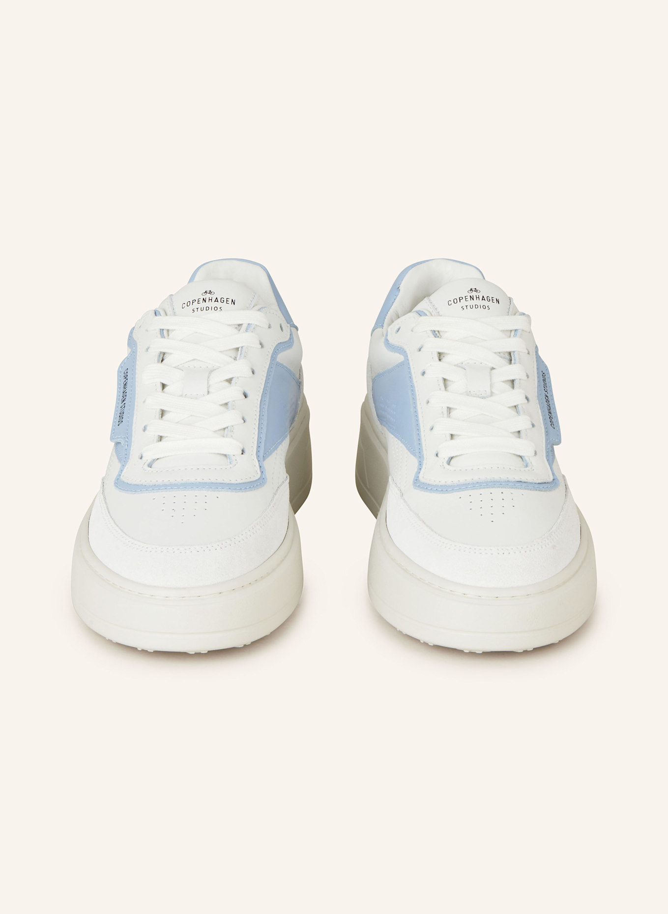COPENHAGEN Sneakers CPH89: WHITE/ LIGHT BLUE