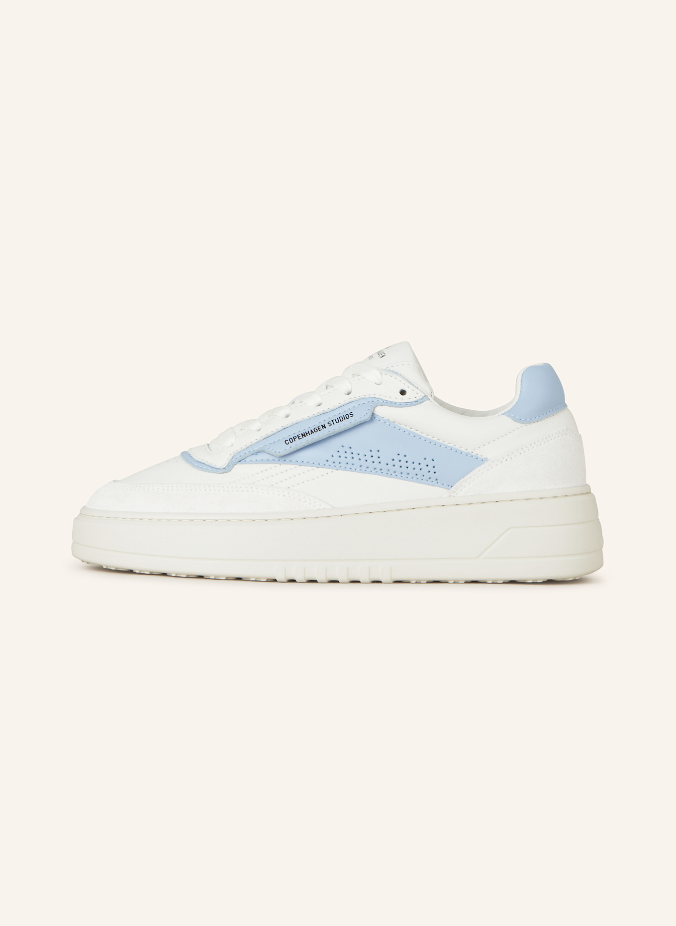 COPENHAGEN Sneakers CPH89: WHITE/ LIGHT BLUE