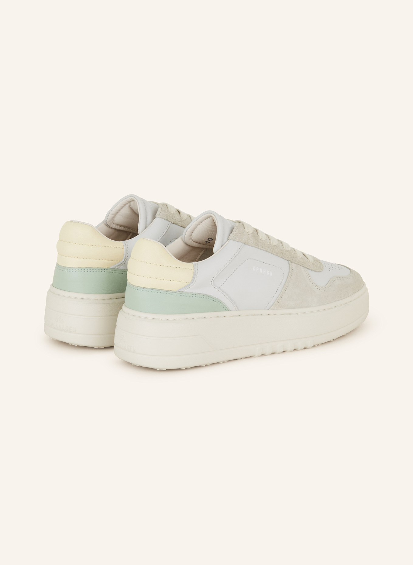 COPENHAGEN Sneaker CPH75: HELLGRAU/ GRAU/ HELLGRÜN