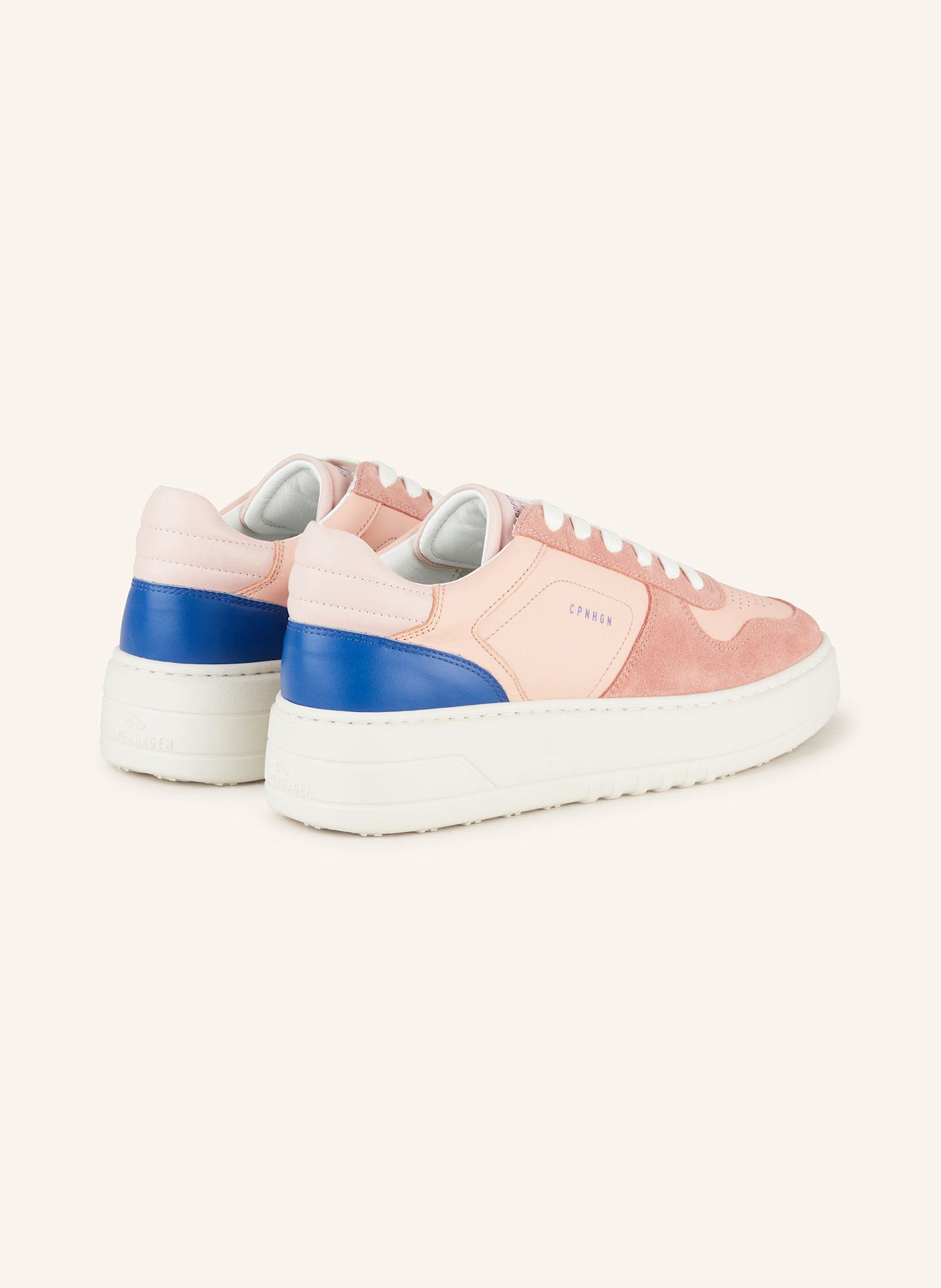 COPENHAGEN Sneakers CPH75: SALMON/ LIGHT ORANGE/ BLUE