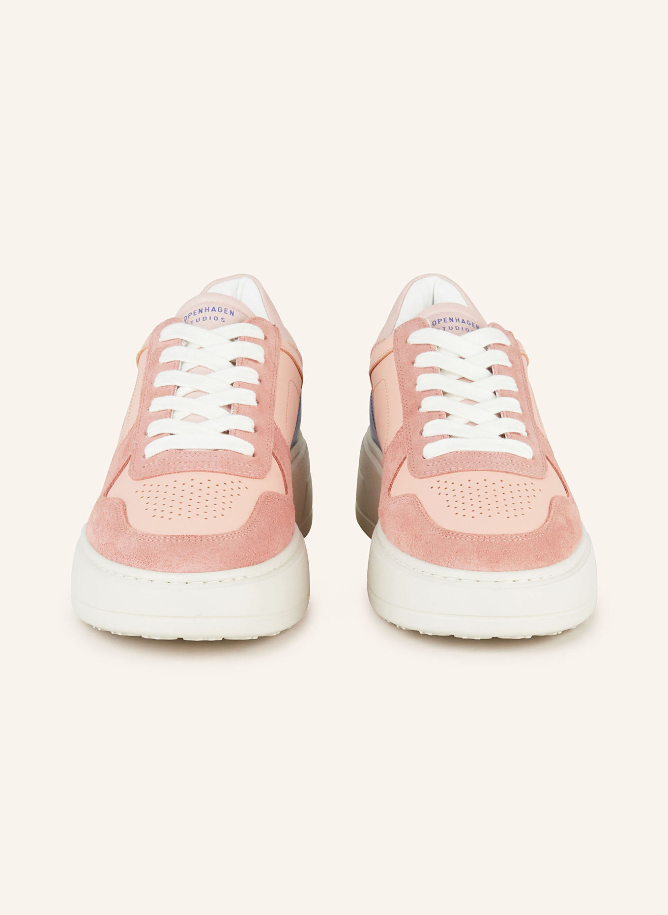 COPENHAGEN Sneakers CPH75: SALMON/ LIGHT ORANGE/ BLUE