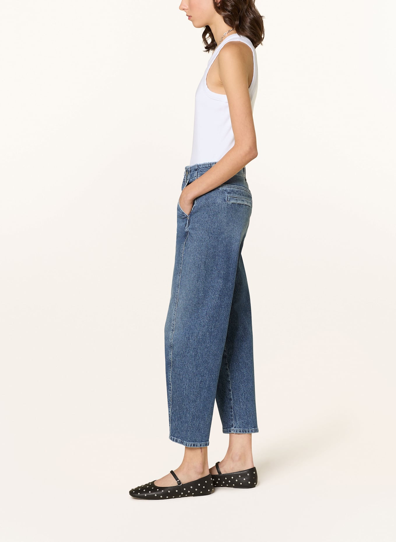 PNTS 7/8-Jeans THE O SHAPE: 24 faded indigo