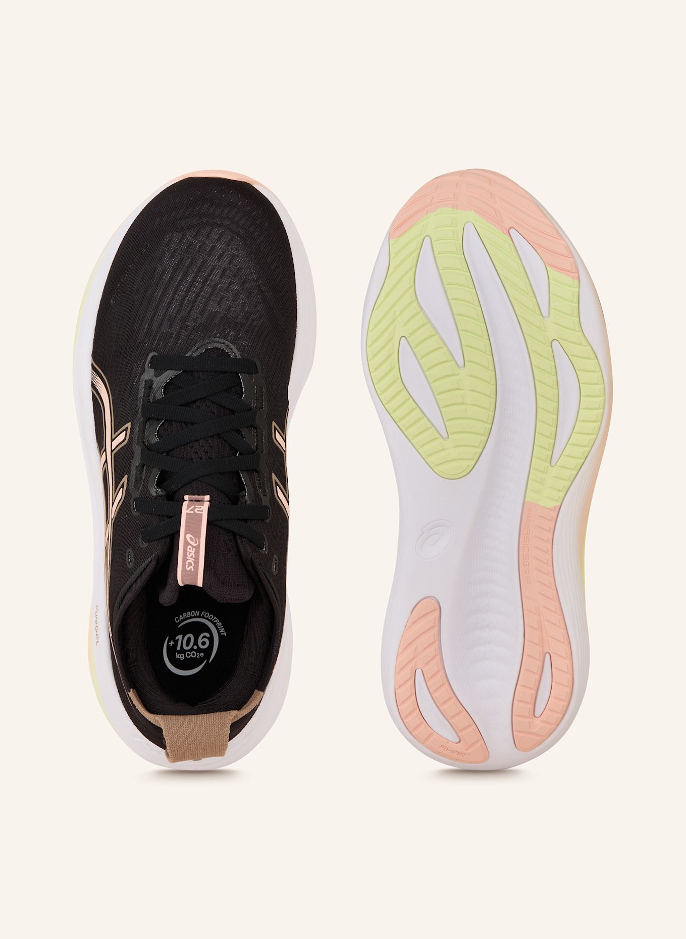 ASICS Laufschuhe GEL-NIMBUS 27: SCHWARZ/ NUDE