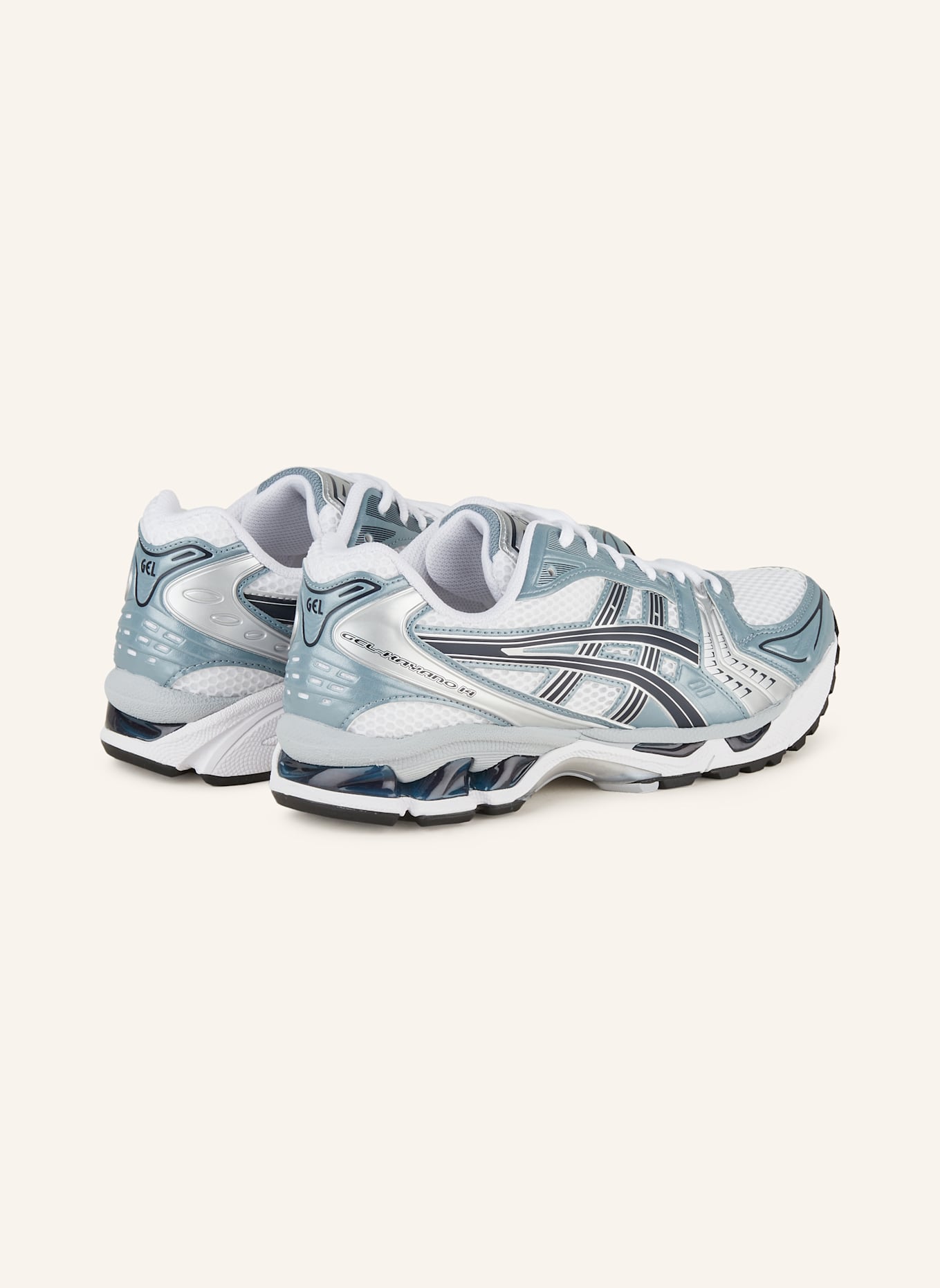 ASICS Sneaker GEL-KAYANO 14: WEISS/ BLAUGRAU/ DUNKELBLAU