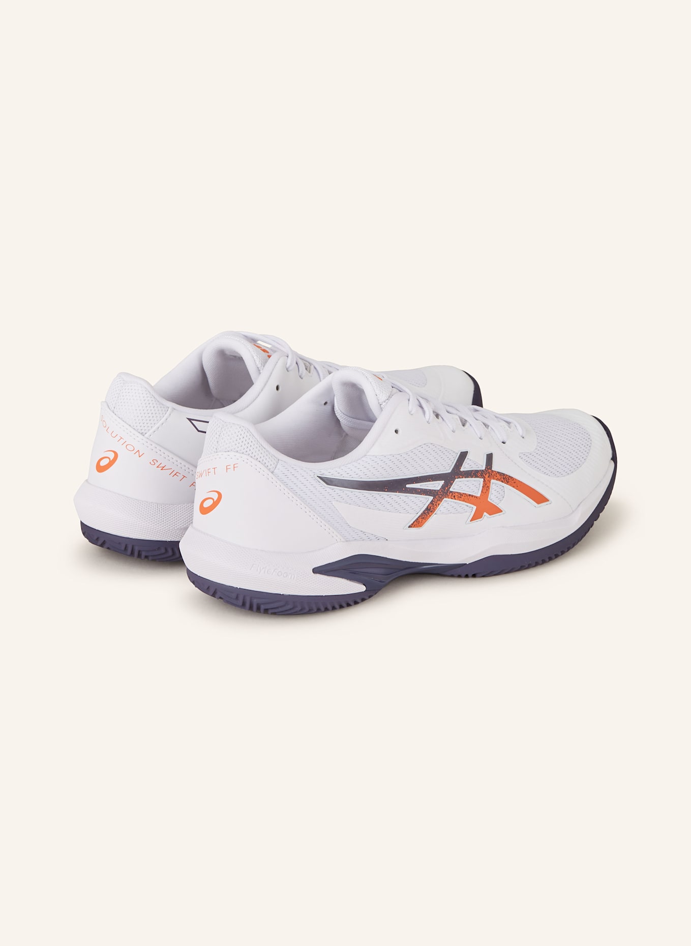ASICS Tennisschuhe SOLUTION SWIFT FF2 CLAY: WEISS/ ORANGE